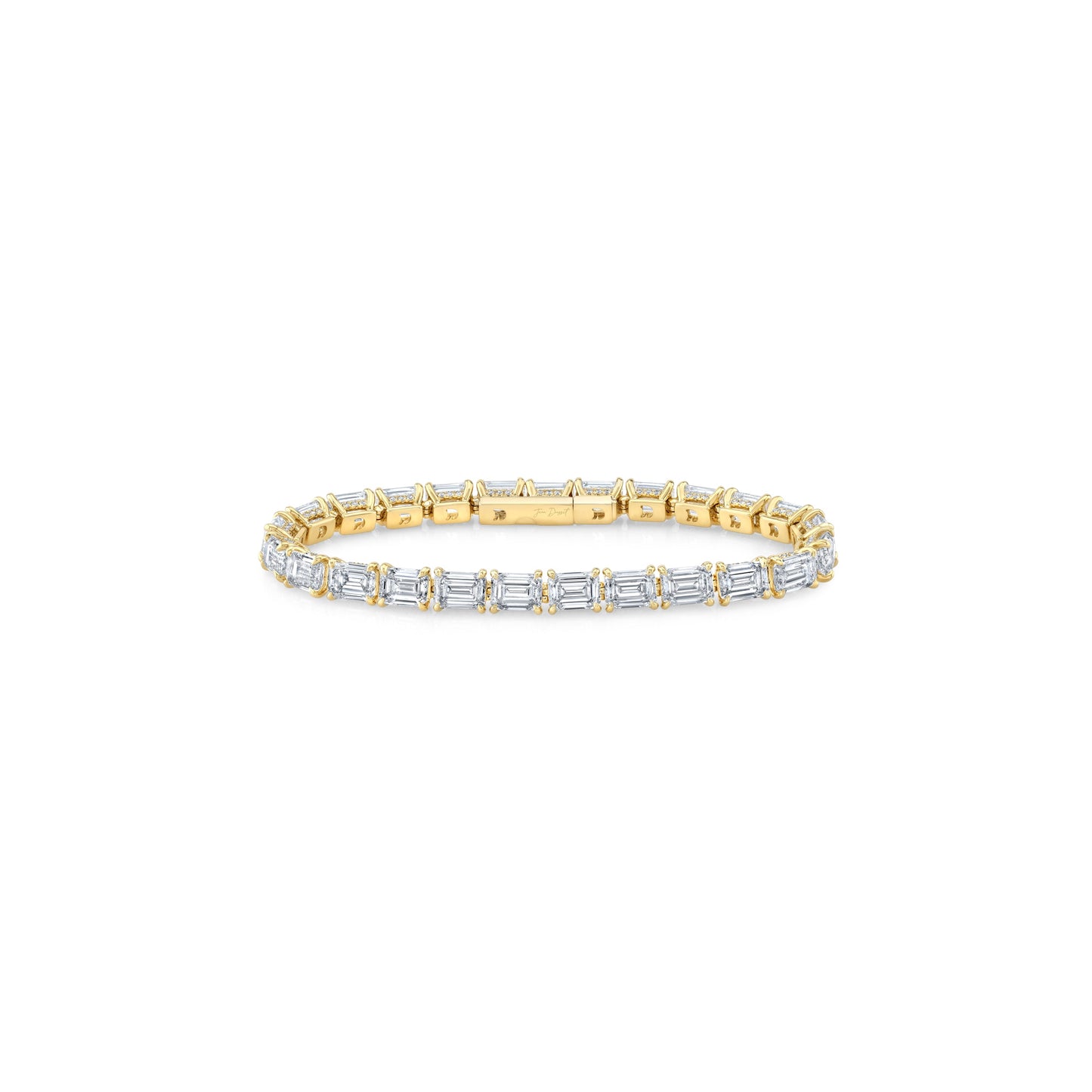 High Jewelry | Emerald Cut Tennis Bracelet | Saviera Jewels