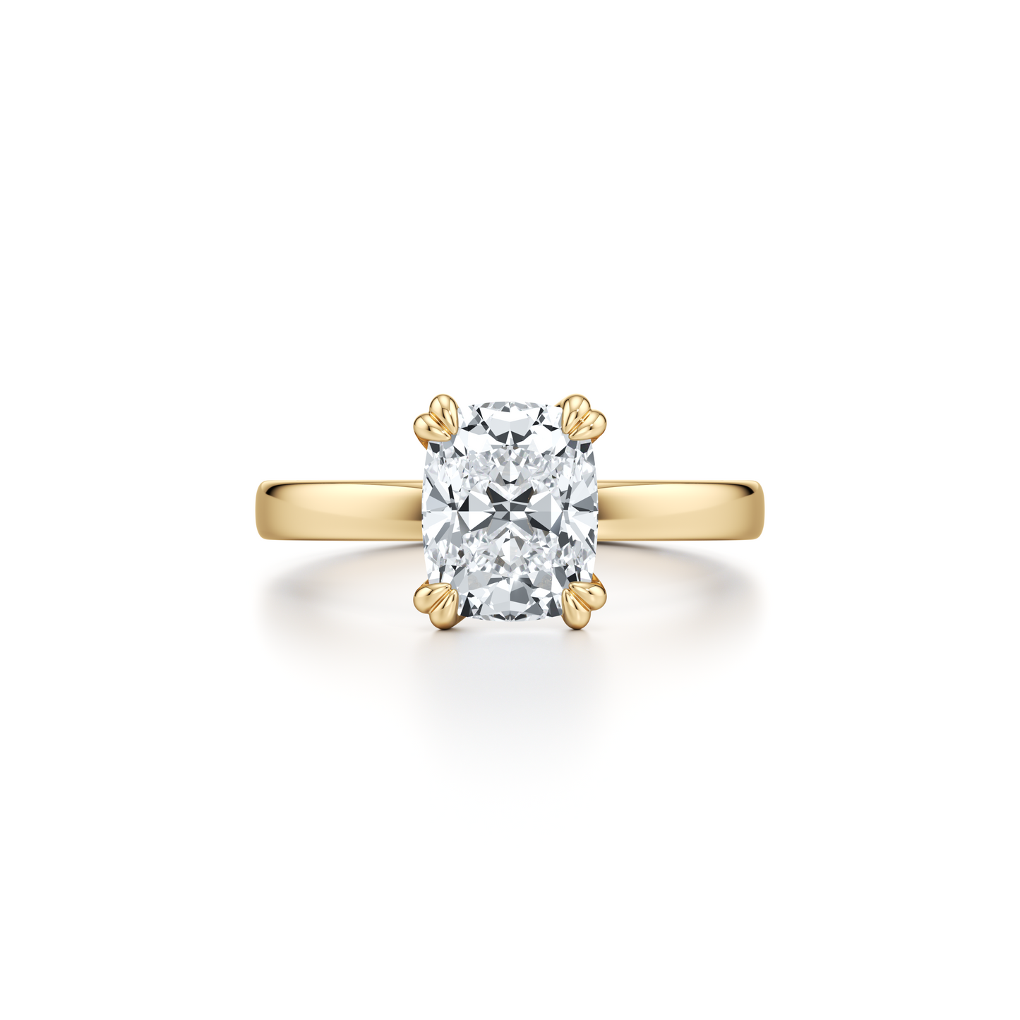 Hayden Signature Round Solitaire Lab Diamond Engagement Ring - view 4