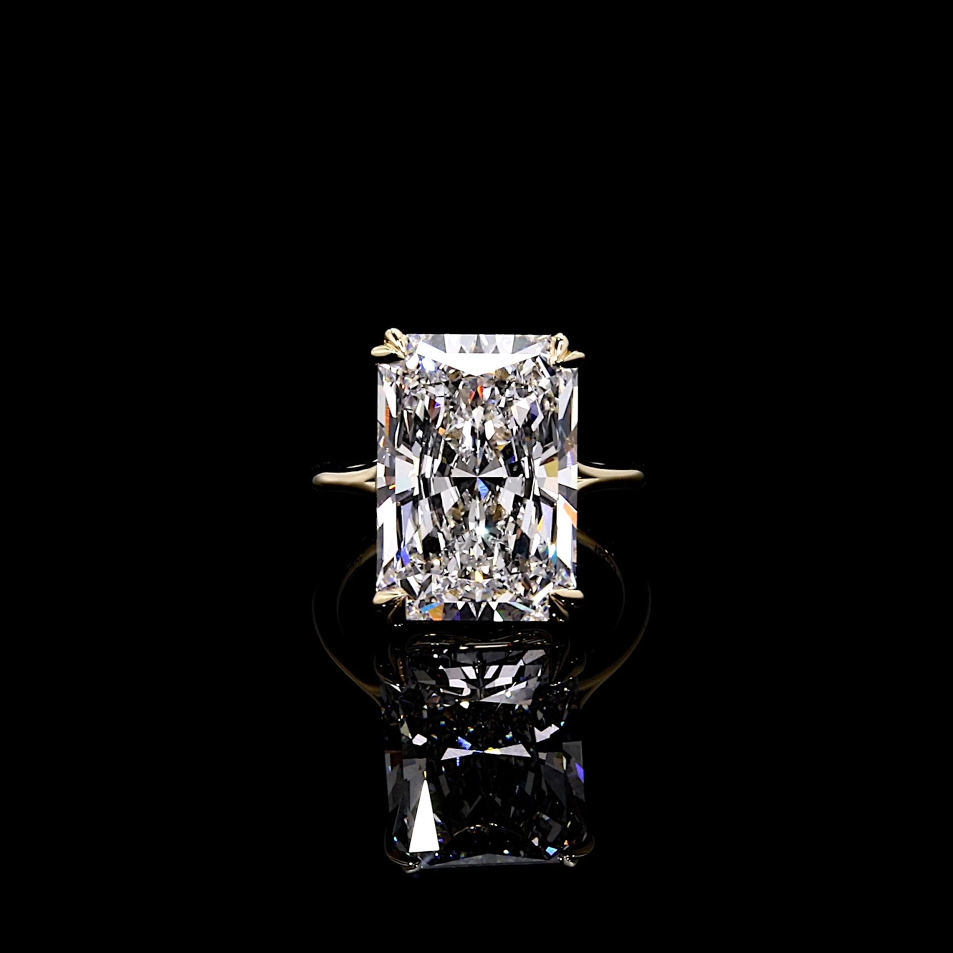 High Jewelry | Jane Radiant Solitaire Lab Diamond Engagement Ring | Saviera Jewels