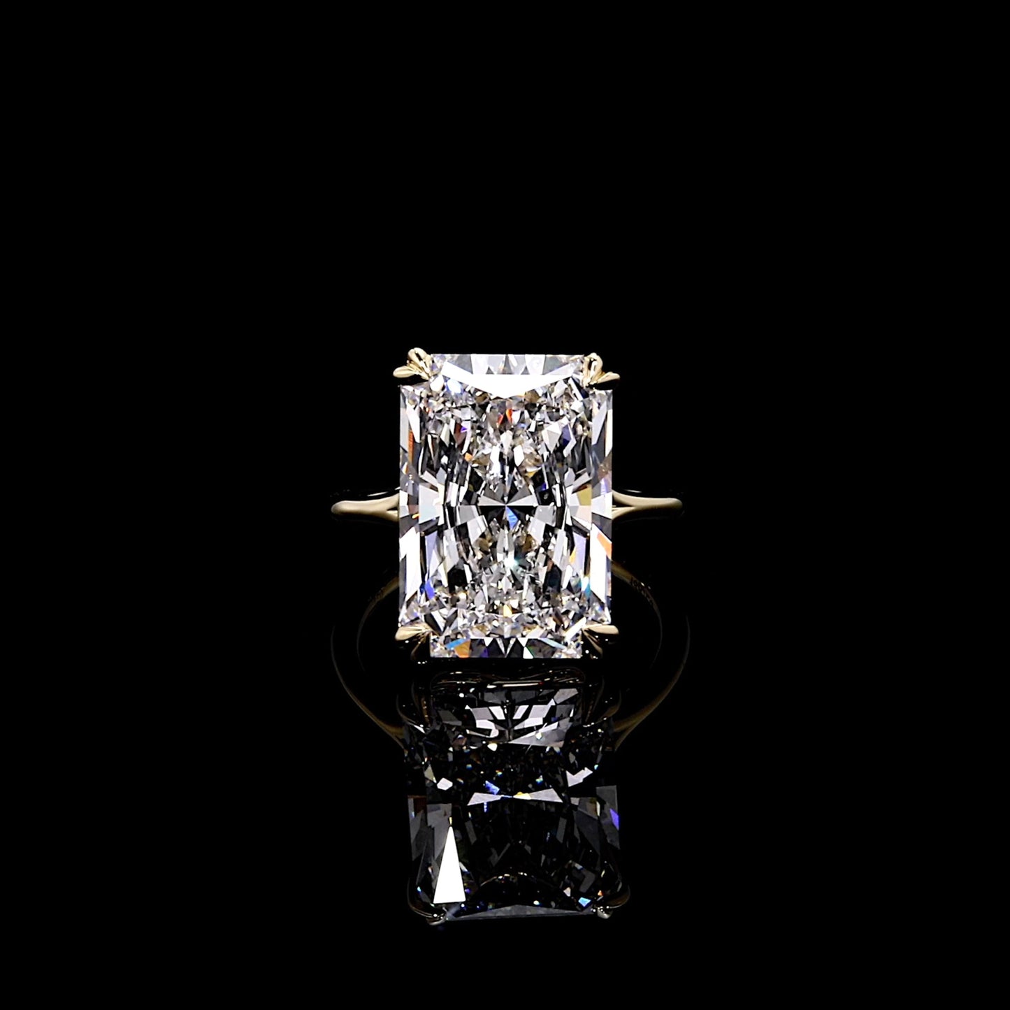 Jane Radiant Solitaire Lab Diamond Engagement Ring - view 6
