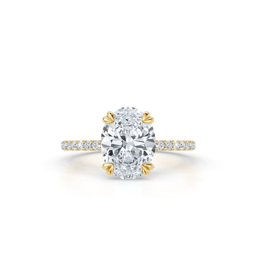 Audrey Signature Oval Cut Lab Diamond Engagement Ring | Saviera Jewels
