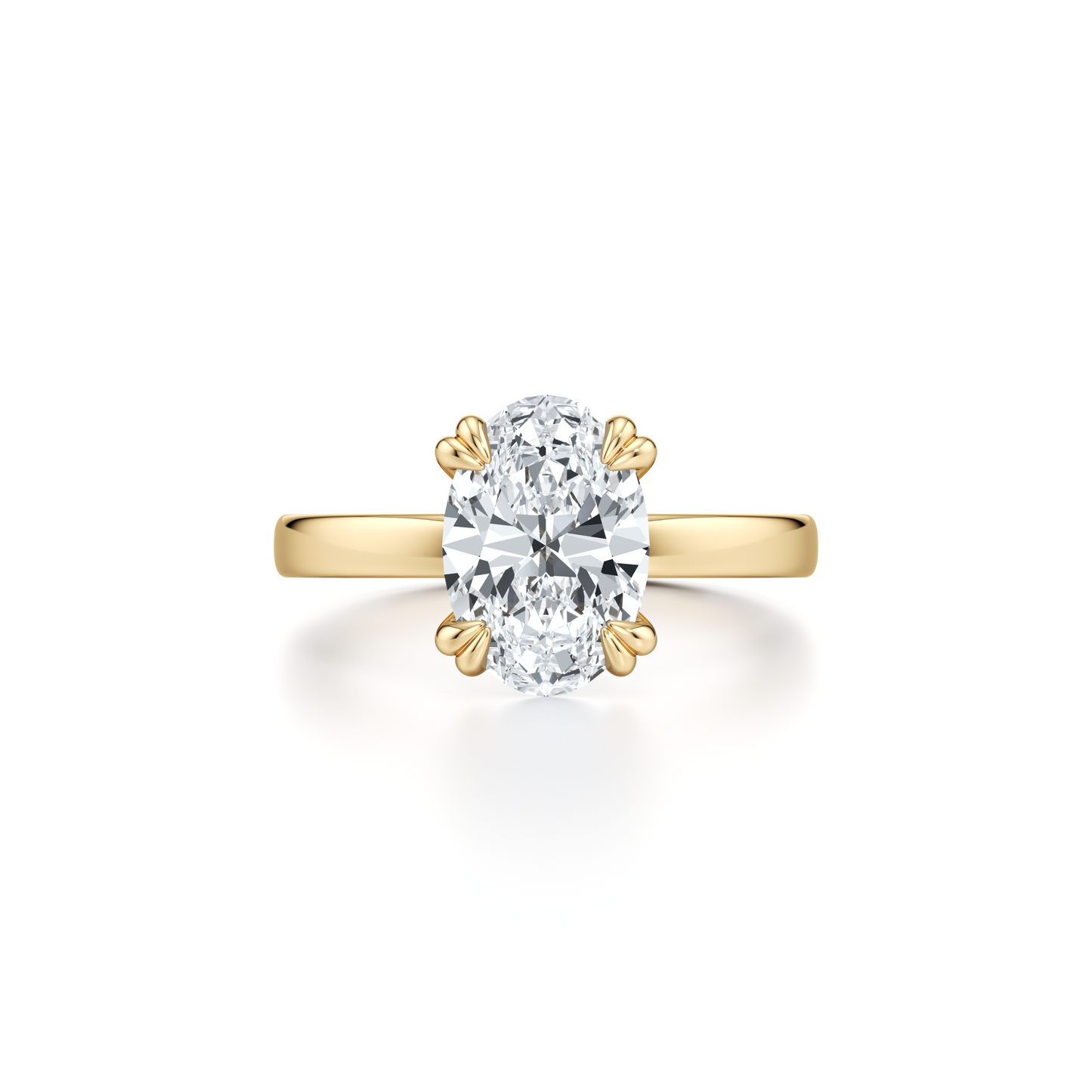 Hayden Signature Oval Solitaire Lab Diamond Engagement Ring | Saviera Jewels