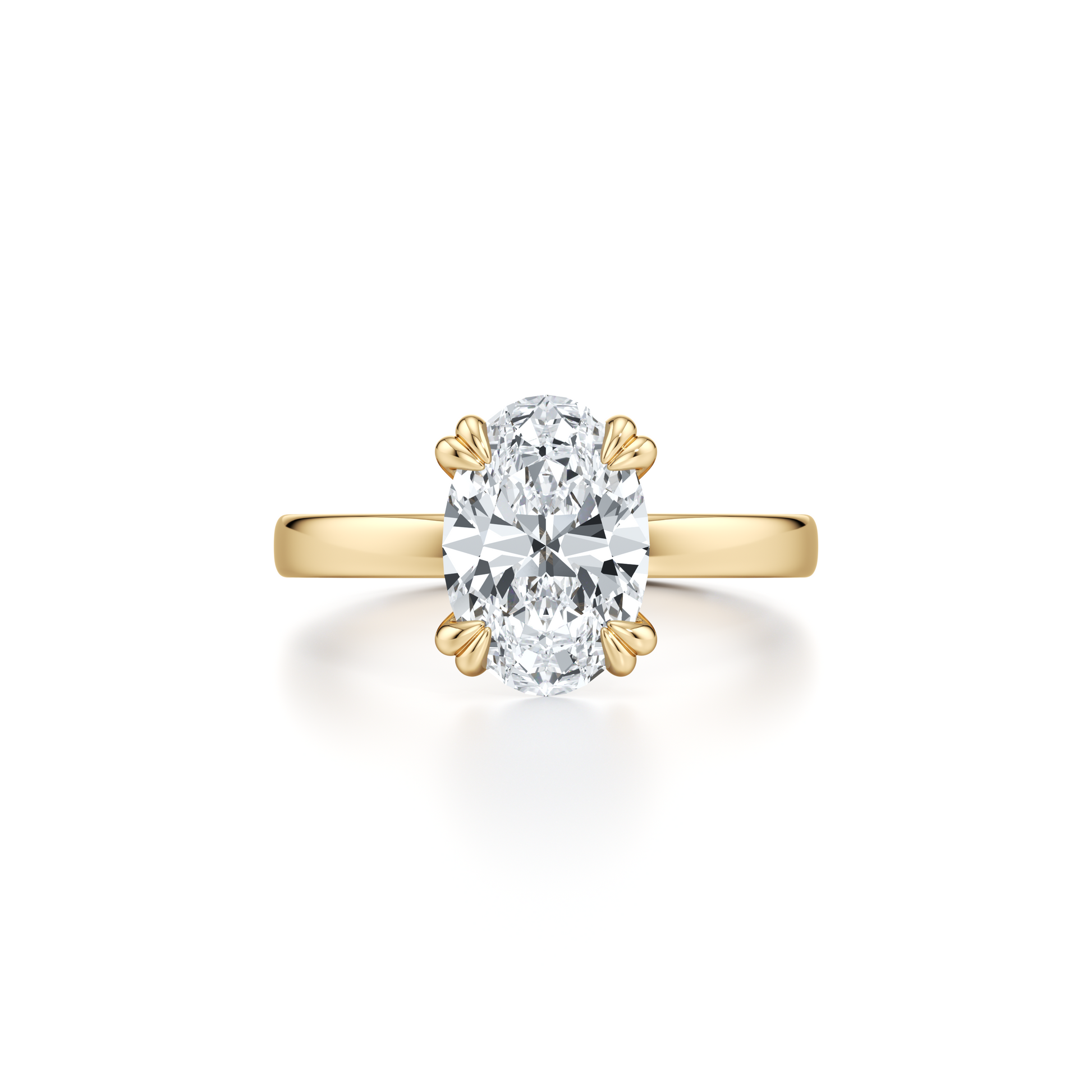 Hayden Signature Oval Solitaire Lab Diamond Engagement Ring | Saviera Jewels