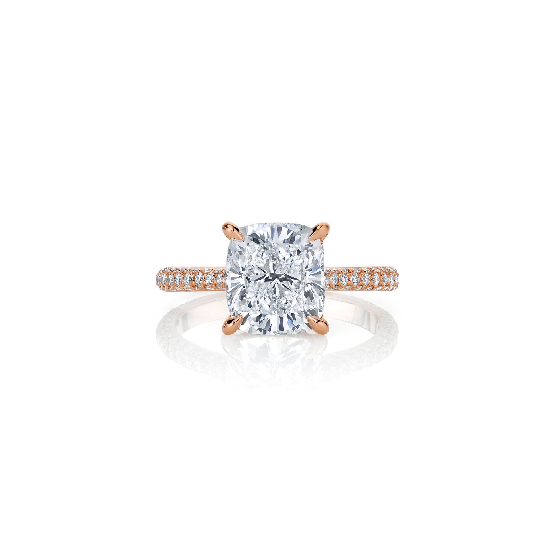 Chelsea Cushion Solitaire Lab Diamond Engagement Ring - view 11