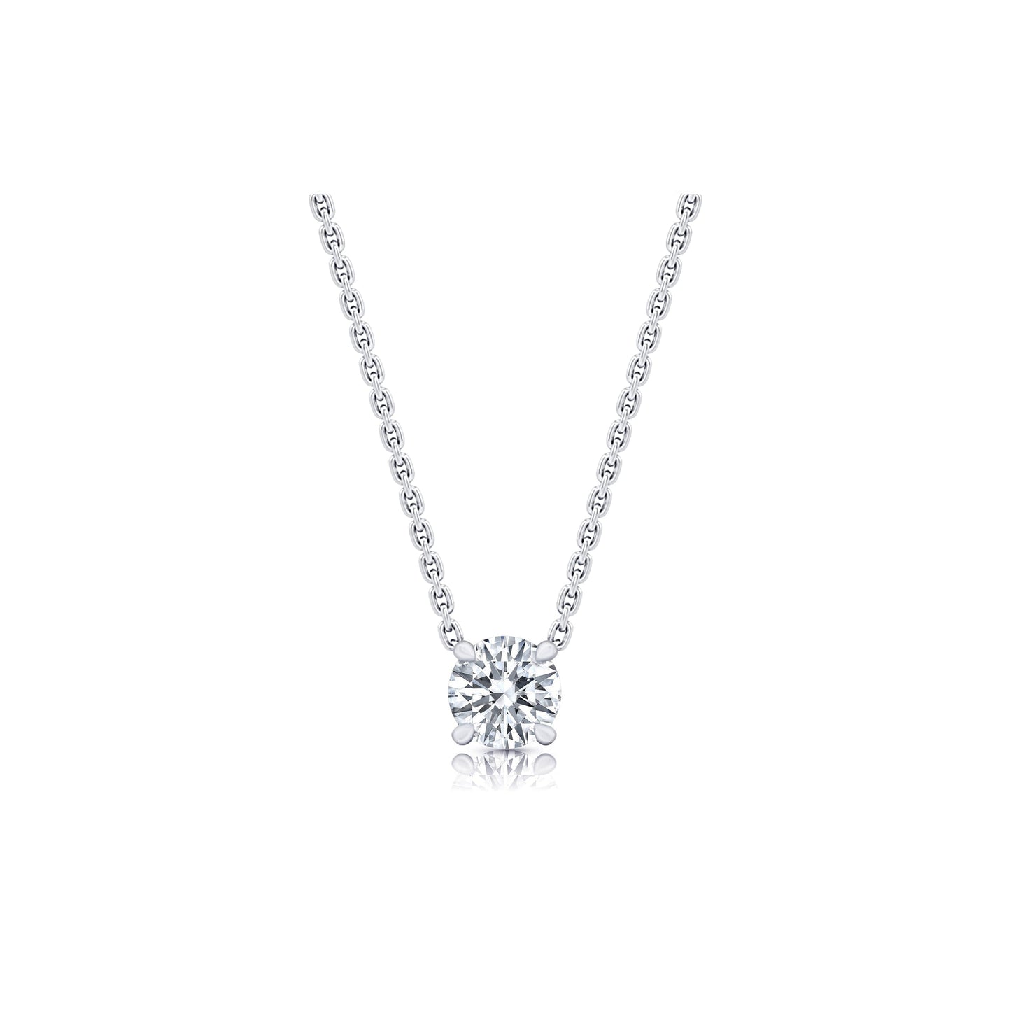 Chelsea Lab Diamond Round Brilliant Pendant | Saviera Jewels