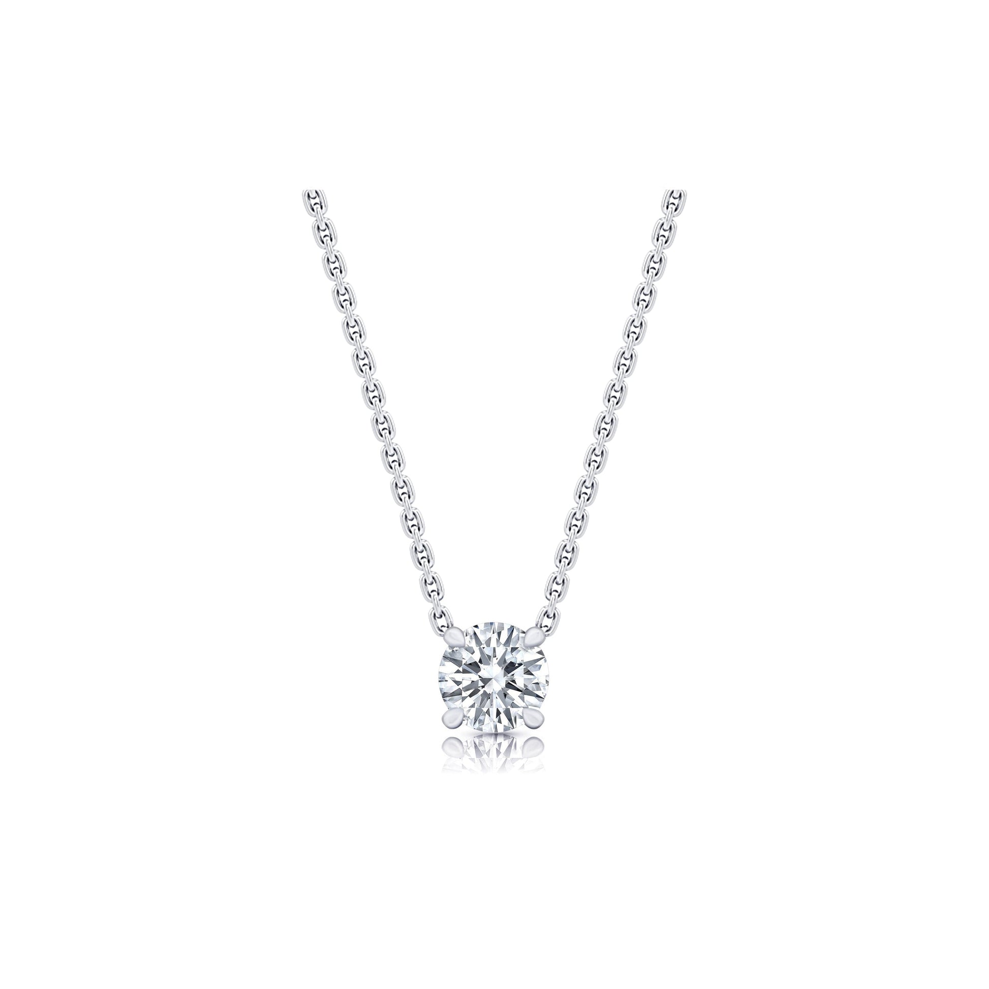 Chelsea Lab Diamond Round Brilliant Pendant | Saviera Jewels