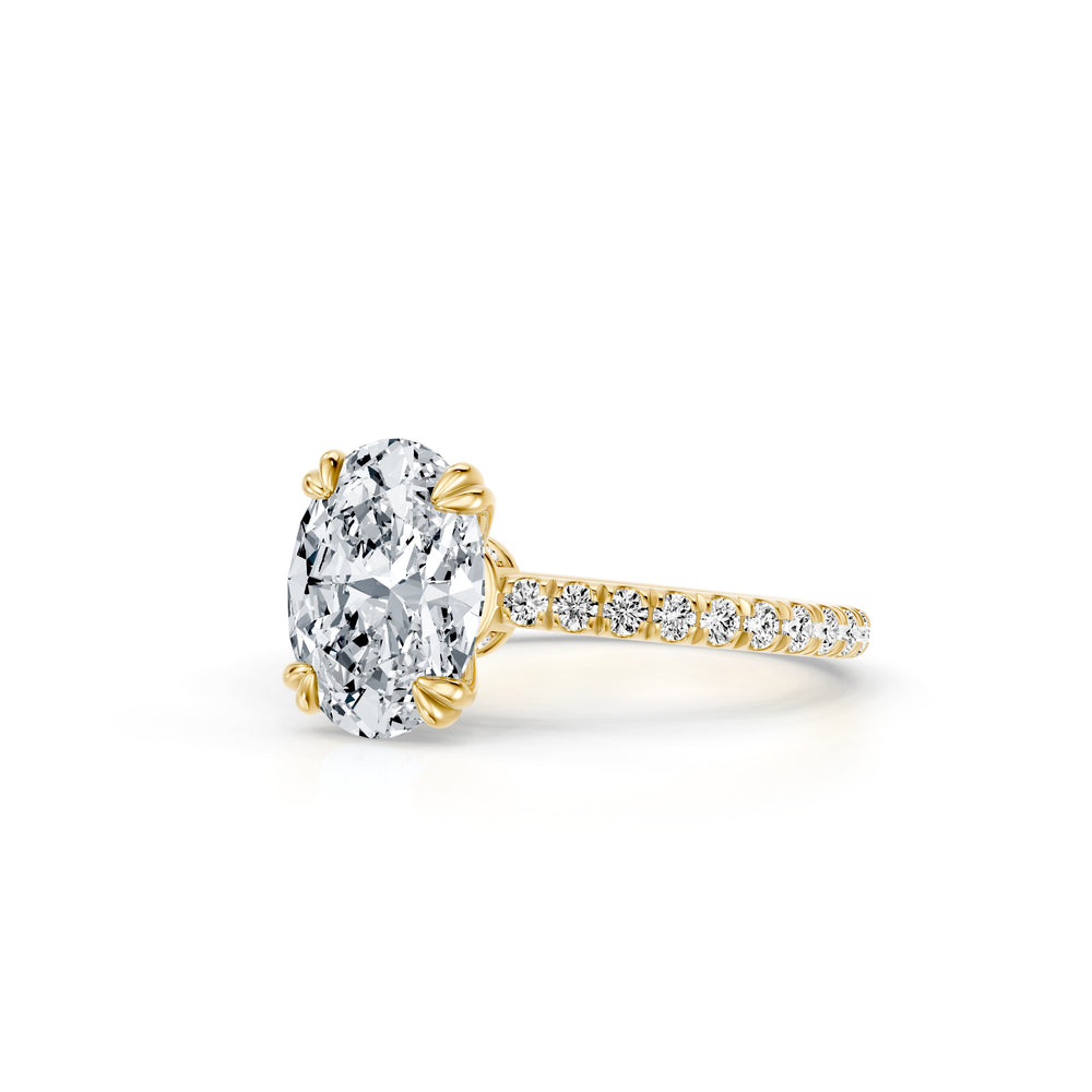 Audrey Signature Oval Cut Lab Diamond Engagement Ring - view 2