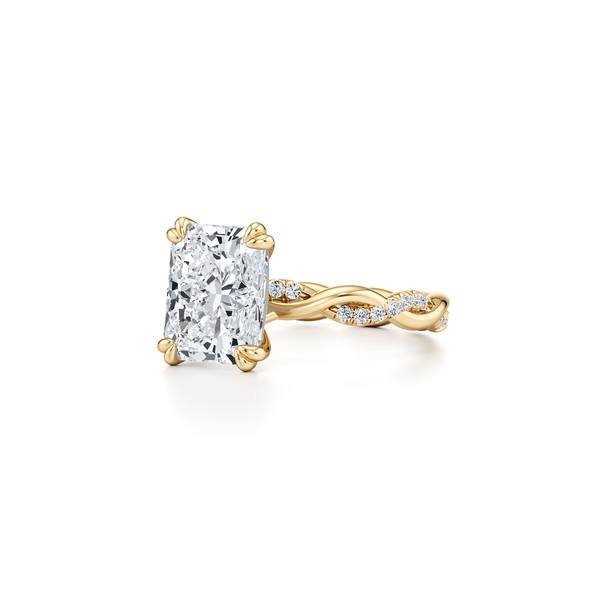 Ivy Radiant Solitaire Lab Diamond Engagement Ring - view 2