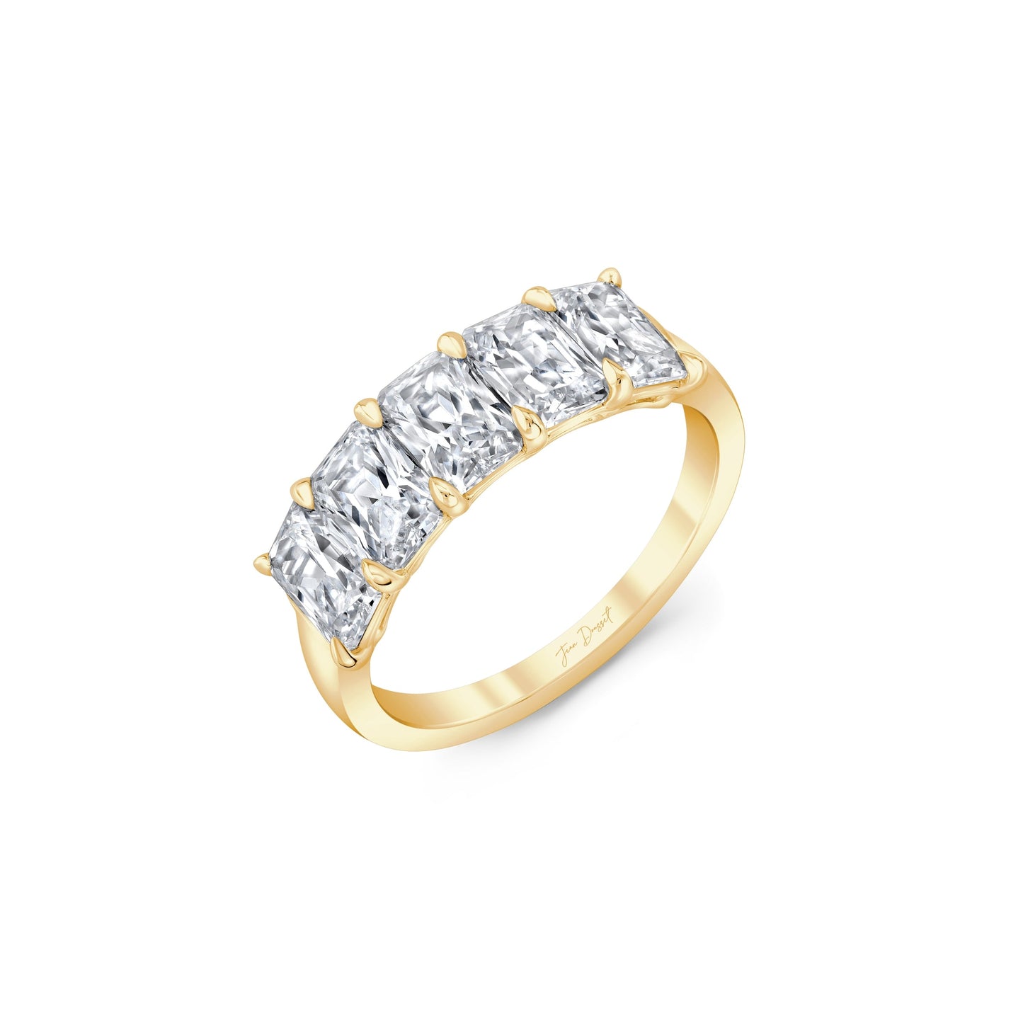 Olivia 5-Stone Radiant Lab Diamond Band - view 2