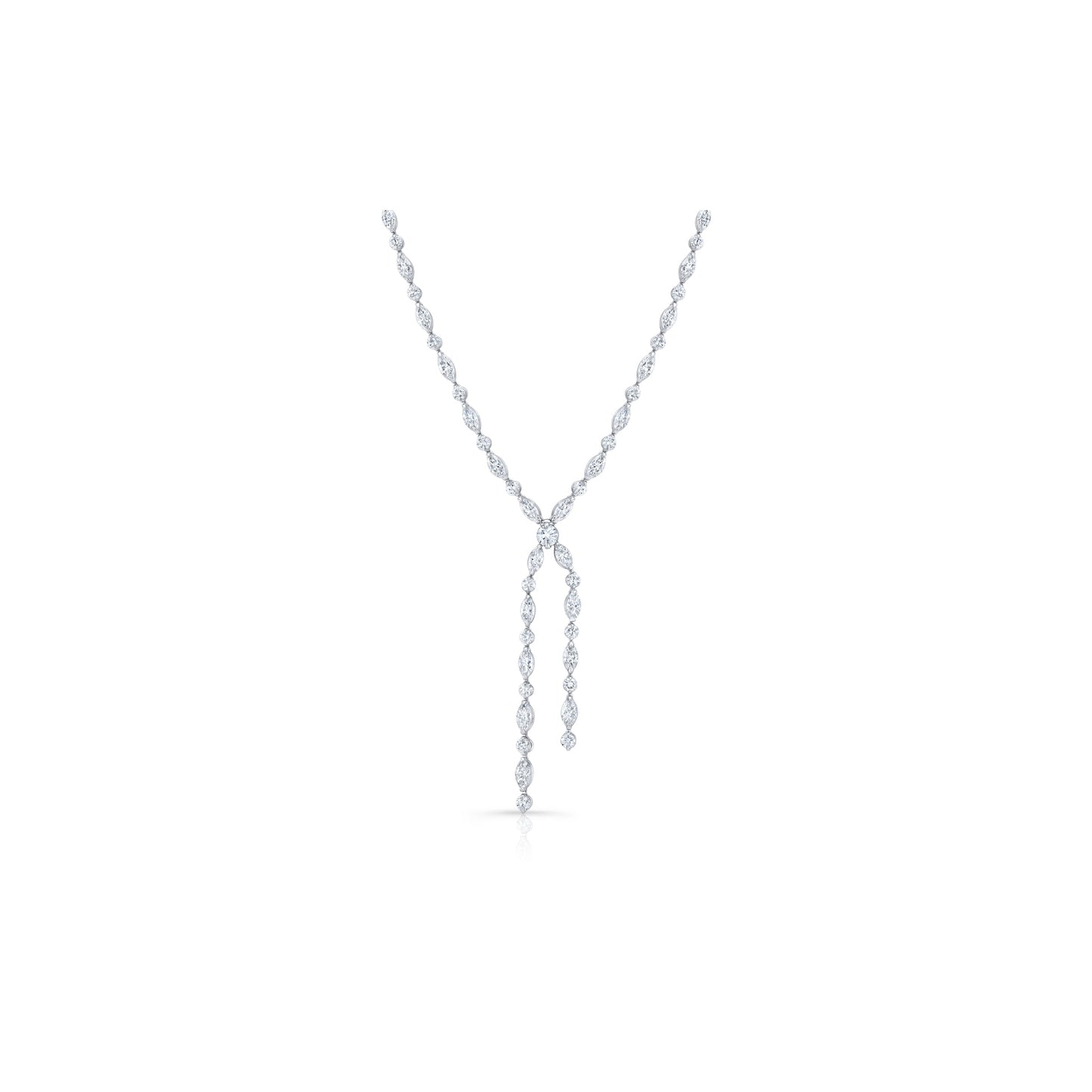 High Jewelry | Marquise Cut Detachable Lariat Necklace - view 2