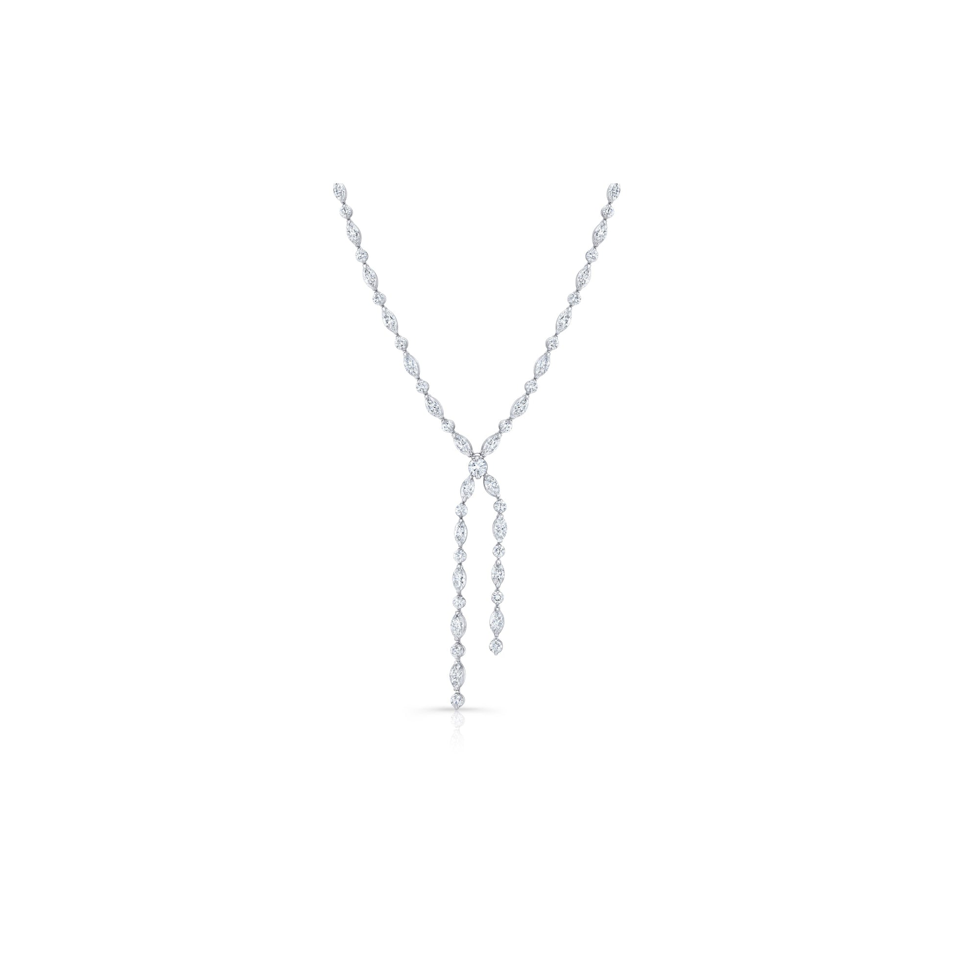 High Jewelry | Marquise Cut Detachable Lariat Necklace - view 2