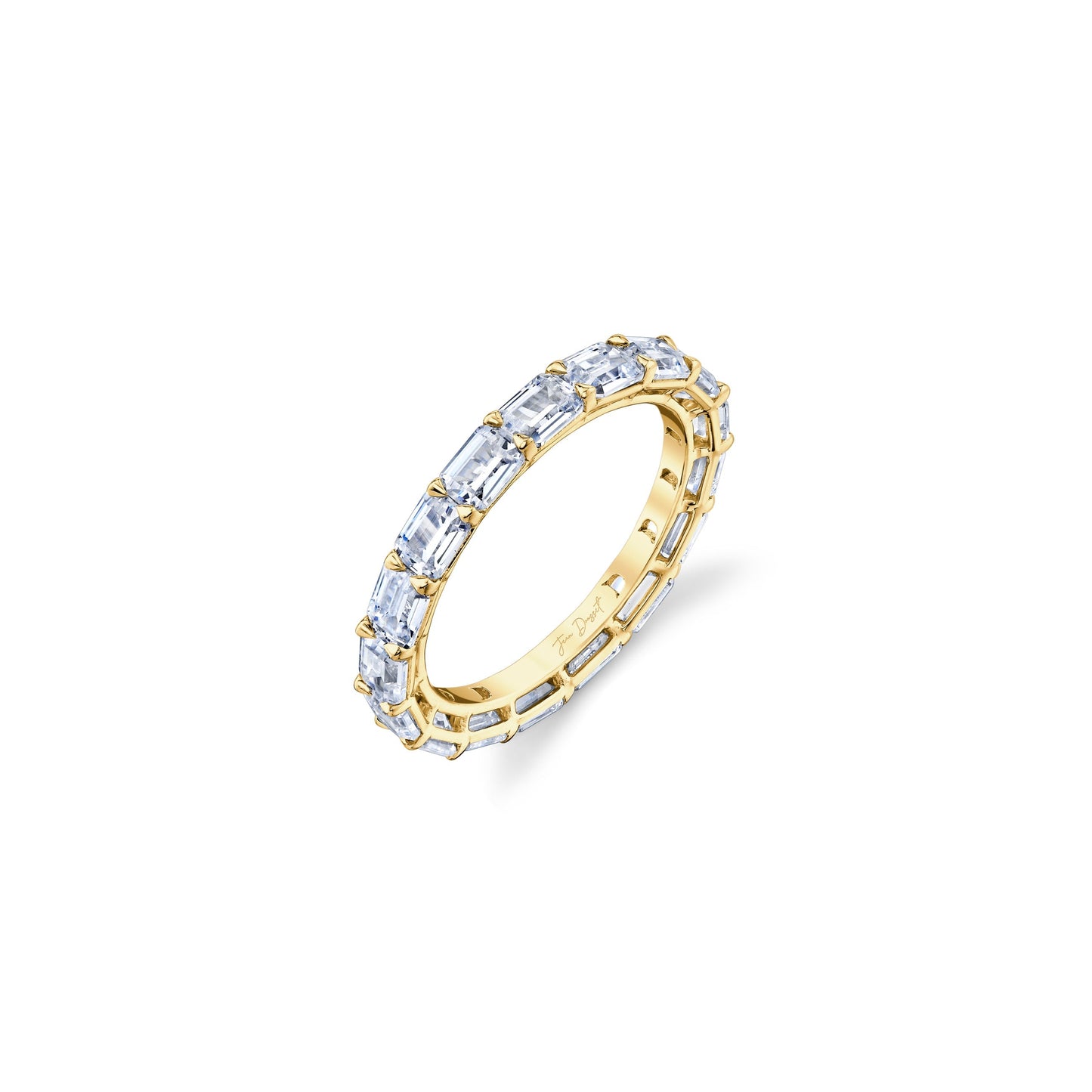 Olivia East-West Emerald Lab Diamond Eternity Band - view 2
