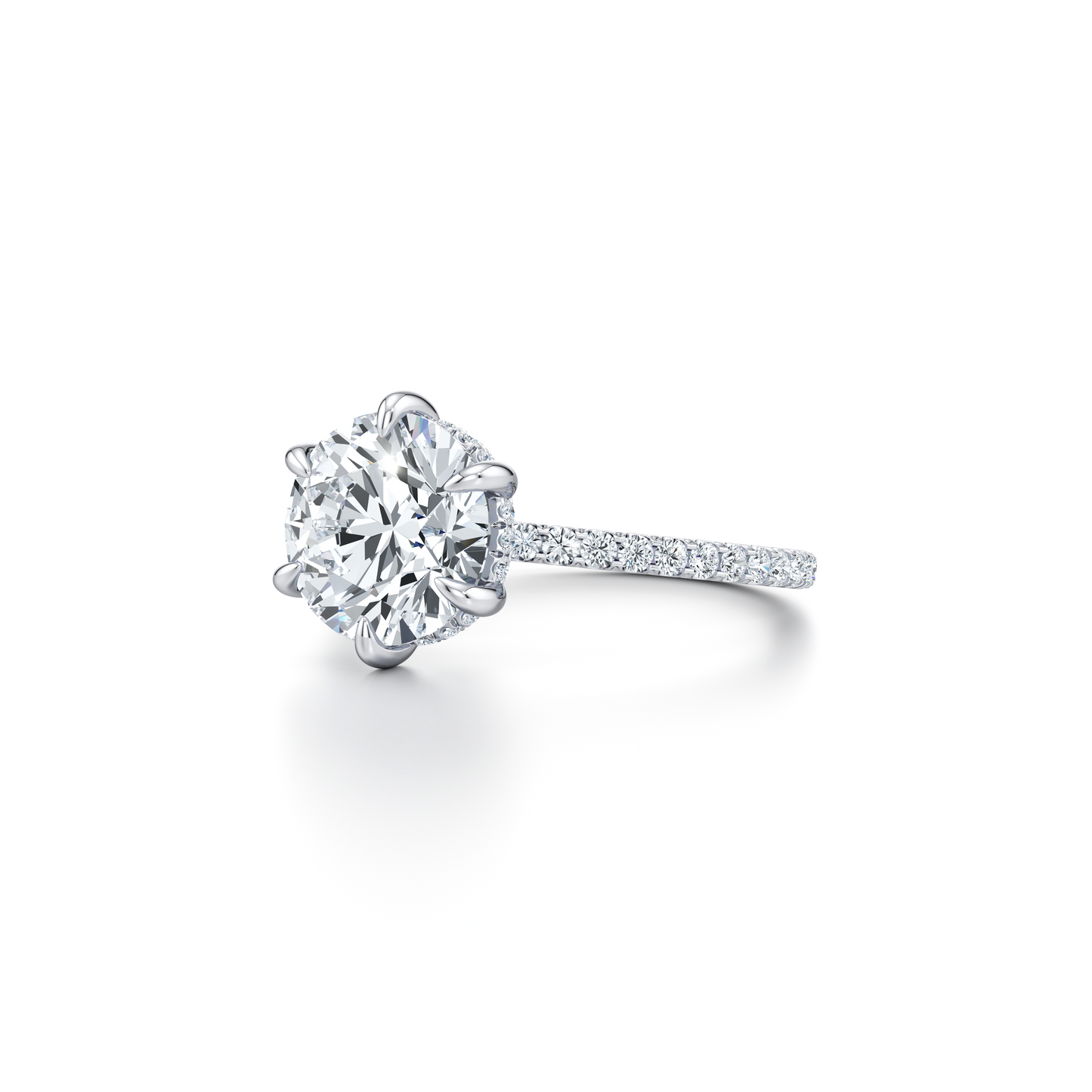 Audrey 6-Prong Solitaire Lab Diamond Engagement Ring - view 2