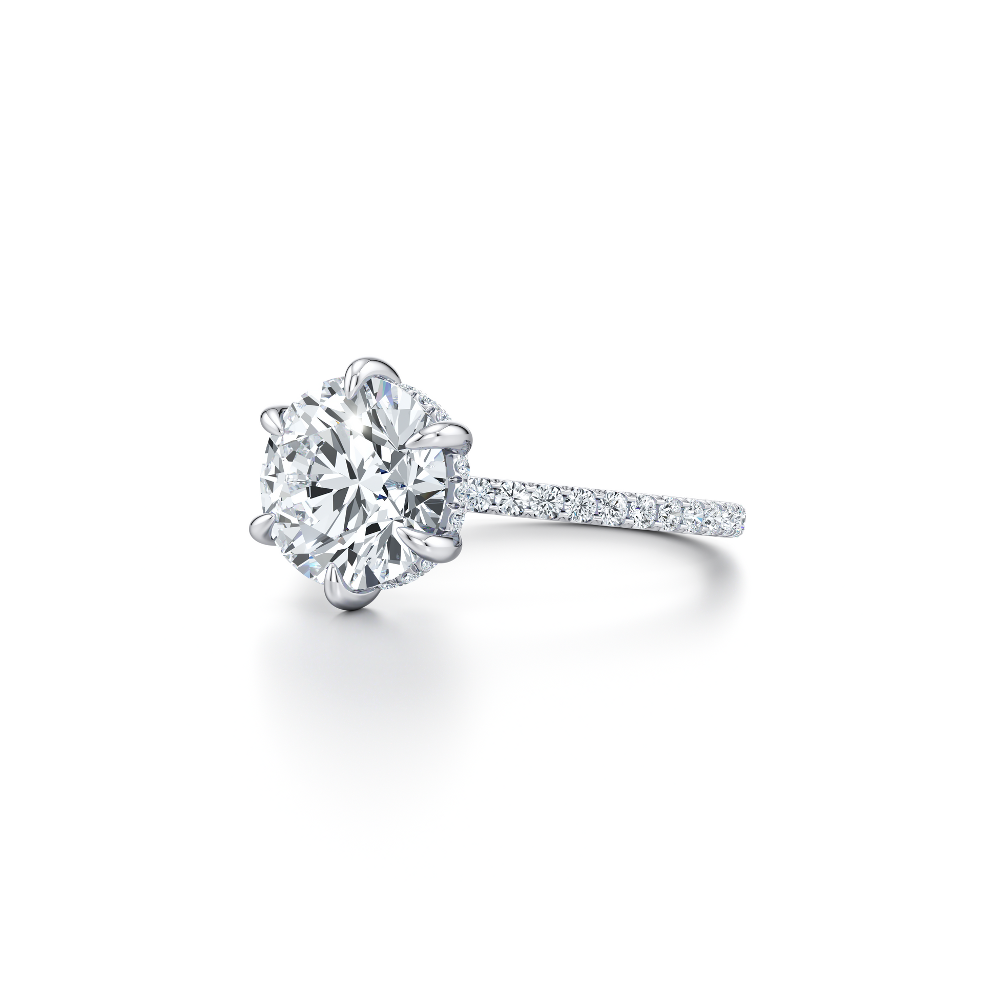 Audrey 6-Prong Solitaire Lab Diamond Engagement Ring - view 2