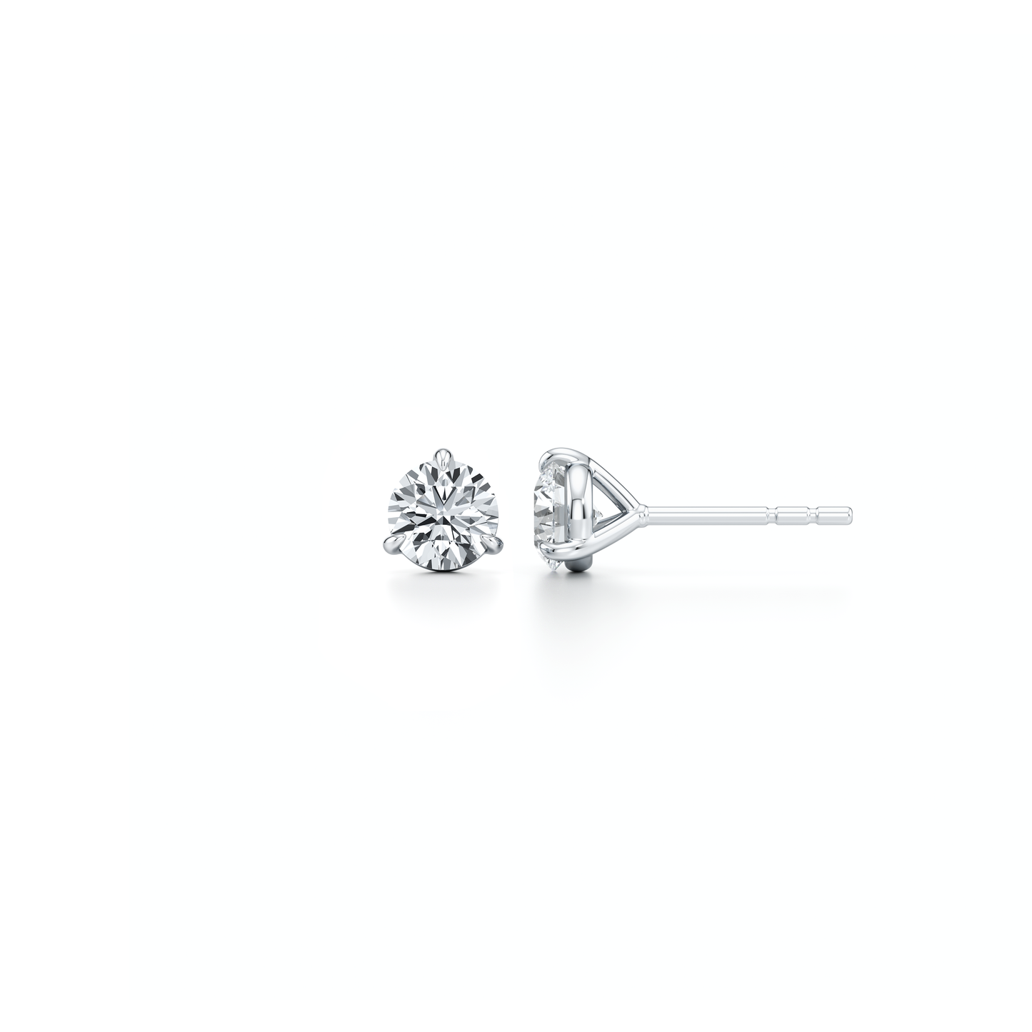 Chelsea Essential Lab Diamond Round Brilliant Martini Studs - view 2