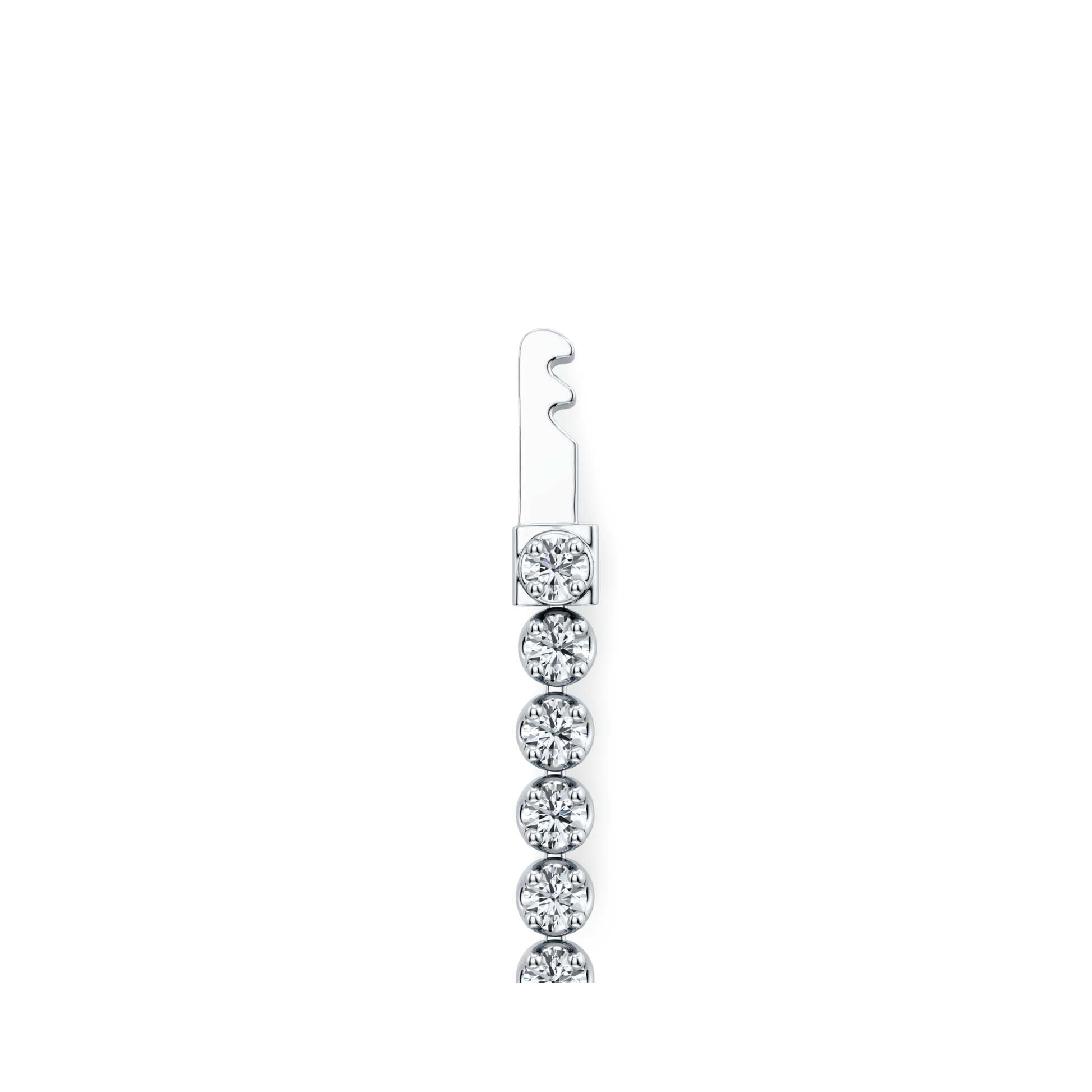 La Petite Lab Diamond Tennis Necklace - view 2