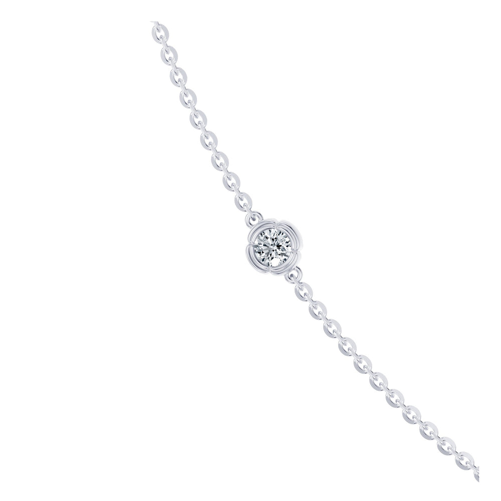 Doree By The Yard Round Brilliant Lab Diamond Necklace - view 2