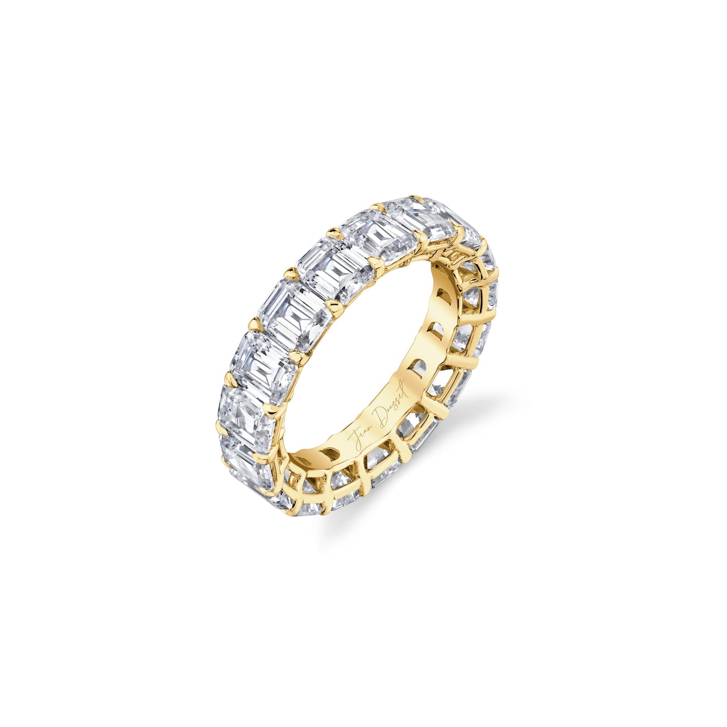Olivia Large Emerald Lab Diamond Eternity Band - view 2