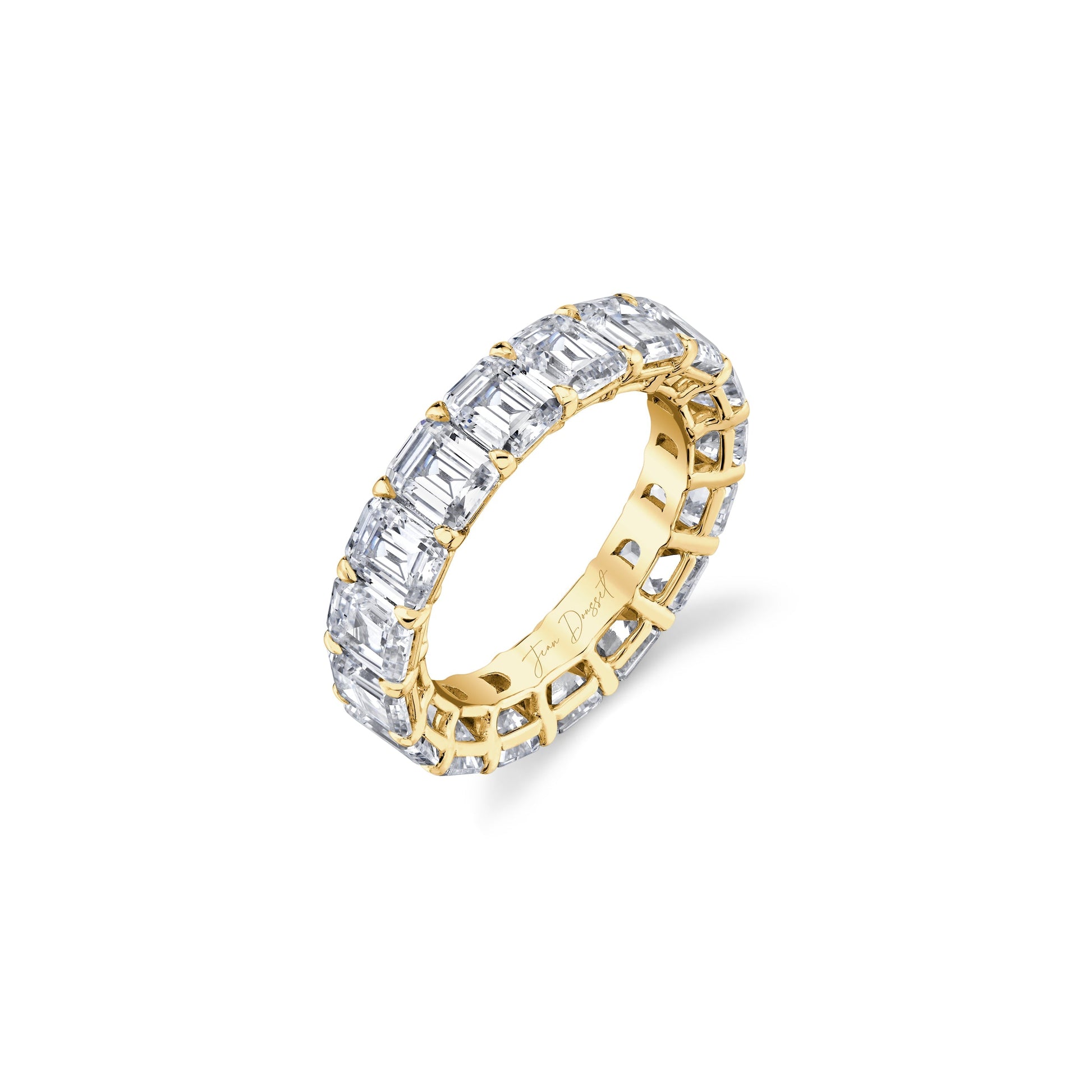 Olivia Large Emerald Lab Diamond Eternity Band - view 2