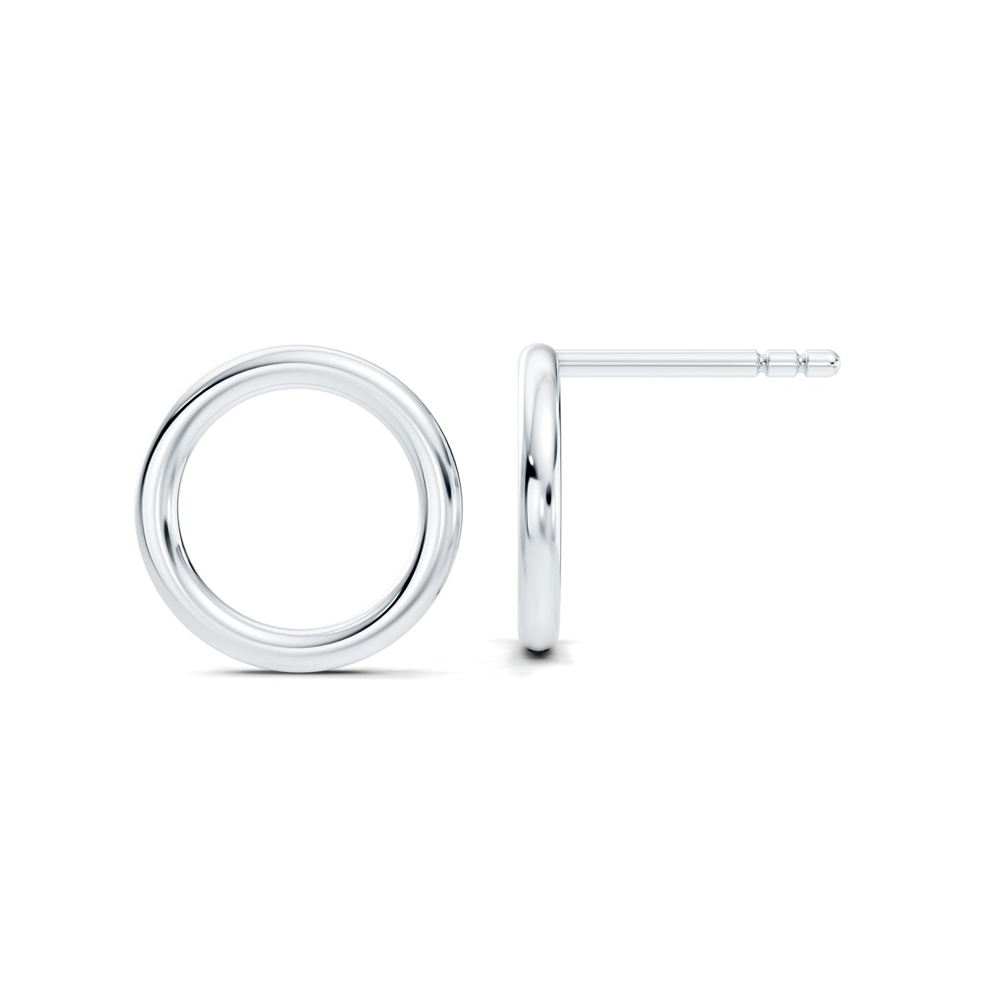 Audrey Front Hoop High Polish Earrings - view 2