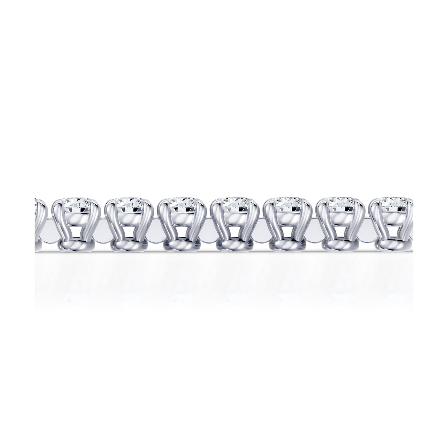 Olivia Round Brilliant Lab Diamond Tennis Bracelet - view 2