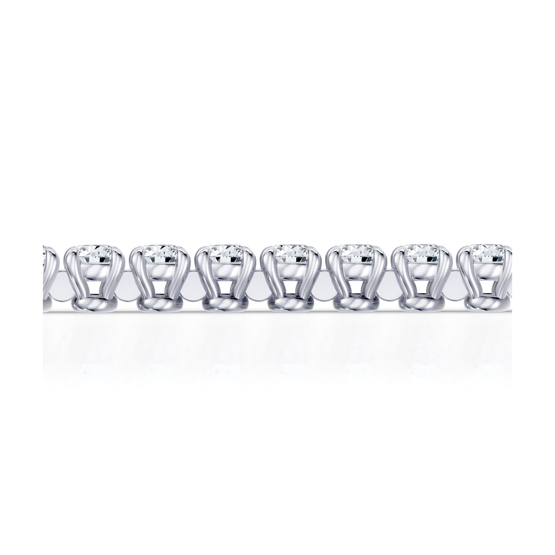 Olivia Round Brilliant Lab Diamond Tennis Bracelet - view 2