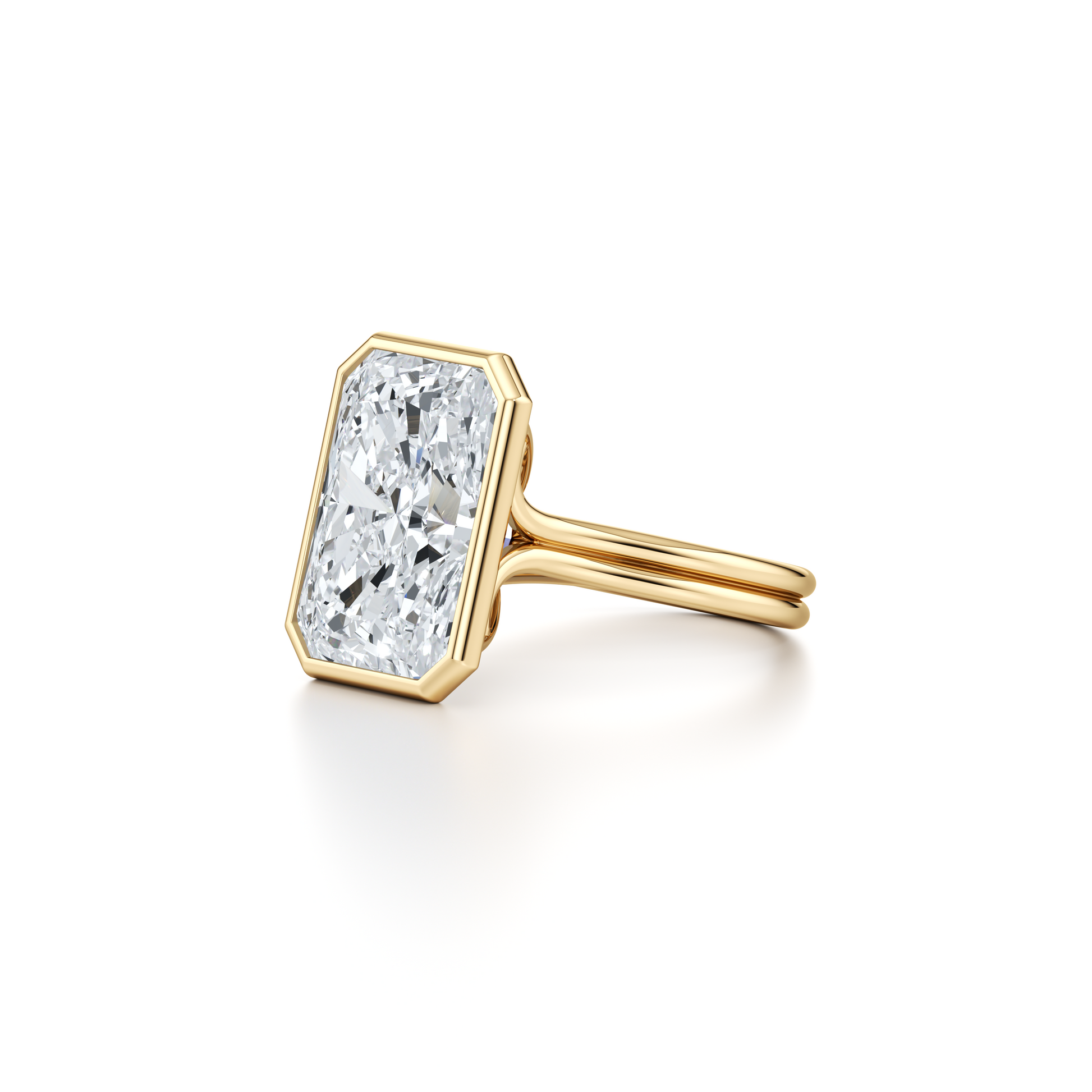 High Jewelry | Elle Radiant Solitaire Engagement Ring - view 8