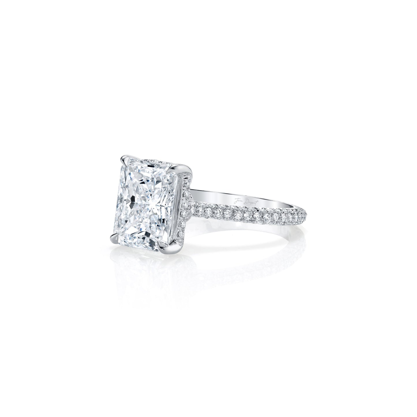 Chelsea Radiant Cut Solitaire Lab Diamond Engagement Ring - view 5