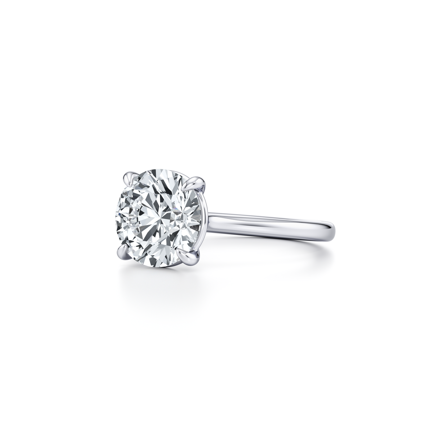 Chelsea Essential Round Solitaire Lab Diamond Engagement Ring - view 2