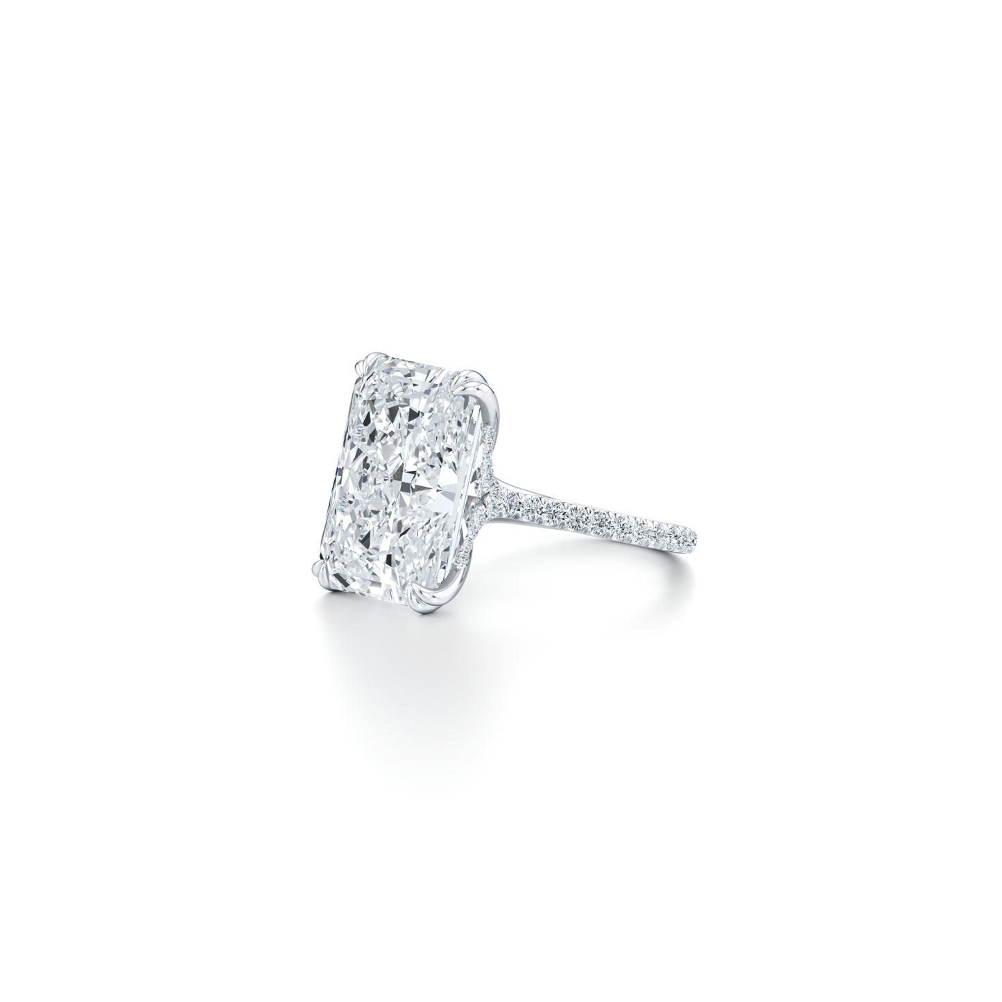 High Jewelry | Elle Radiant Solitaire Lab Diamond Engagement Ring - view 8
