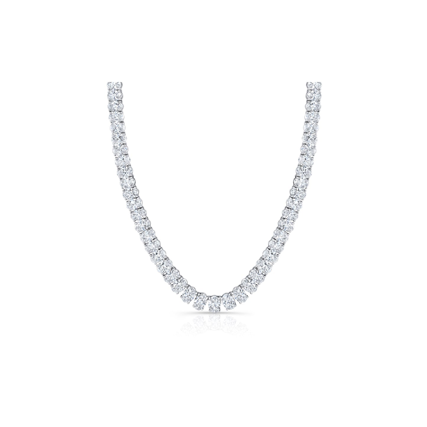 High Jewelry | Oval Cut Tennis Necklace - view 2