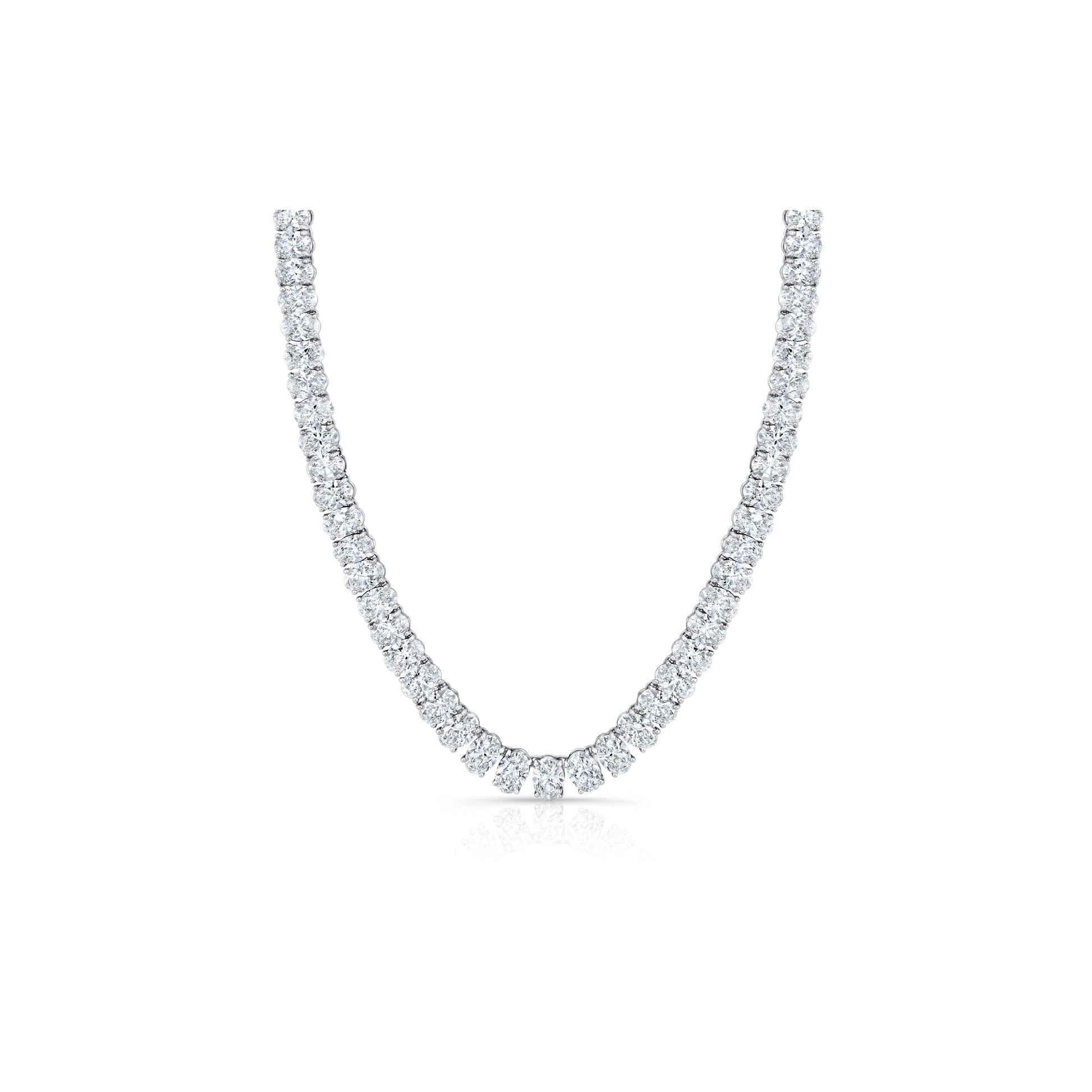 High Jewelry | Oval Cut Tennis Necklace - view 2