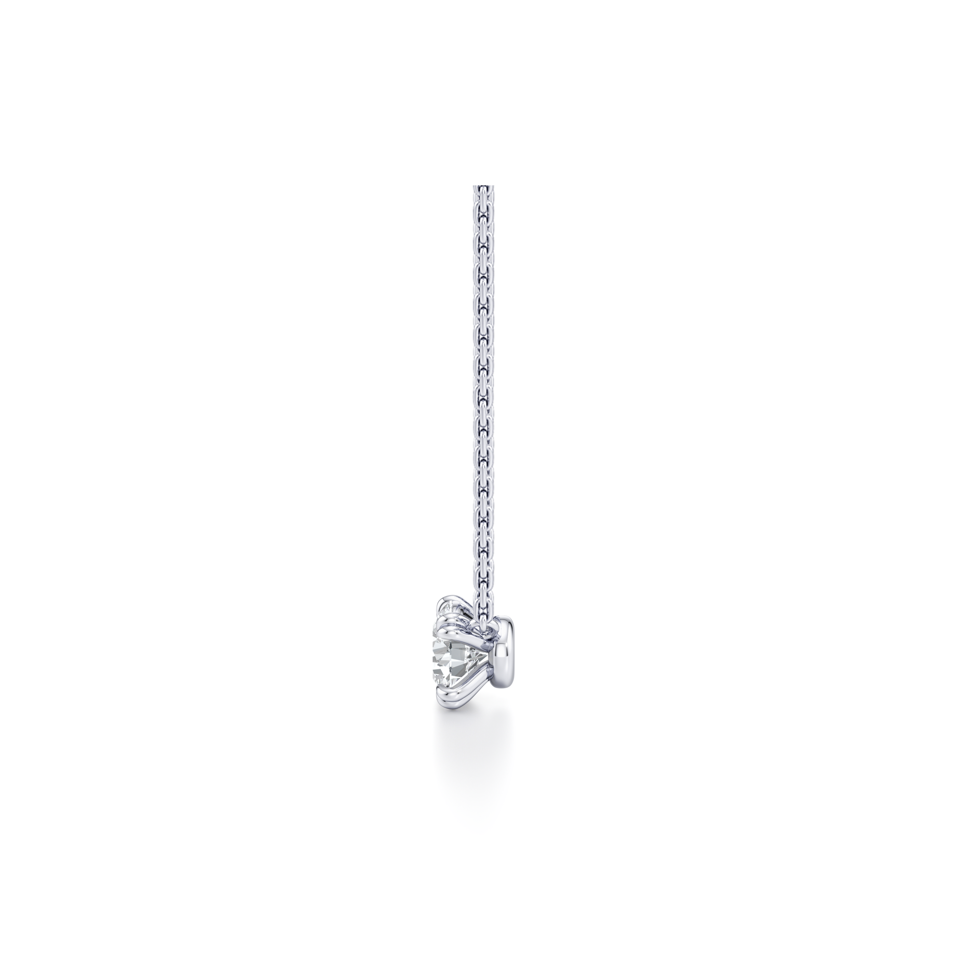 Elle Round Brilliant Pendant - view 2