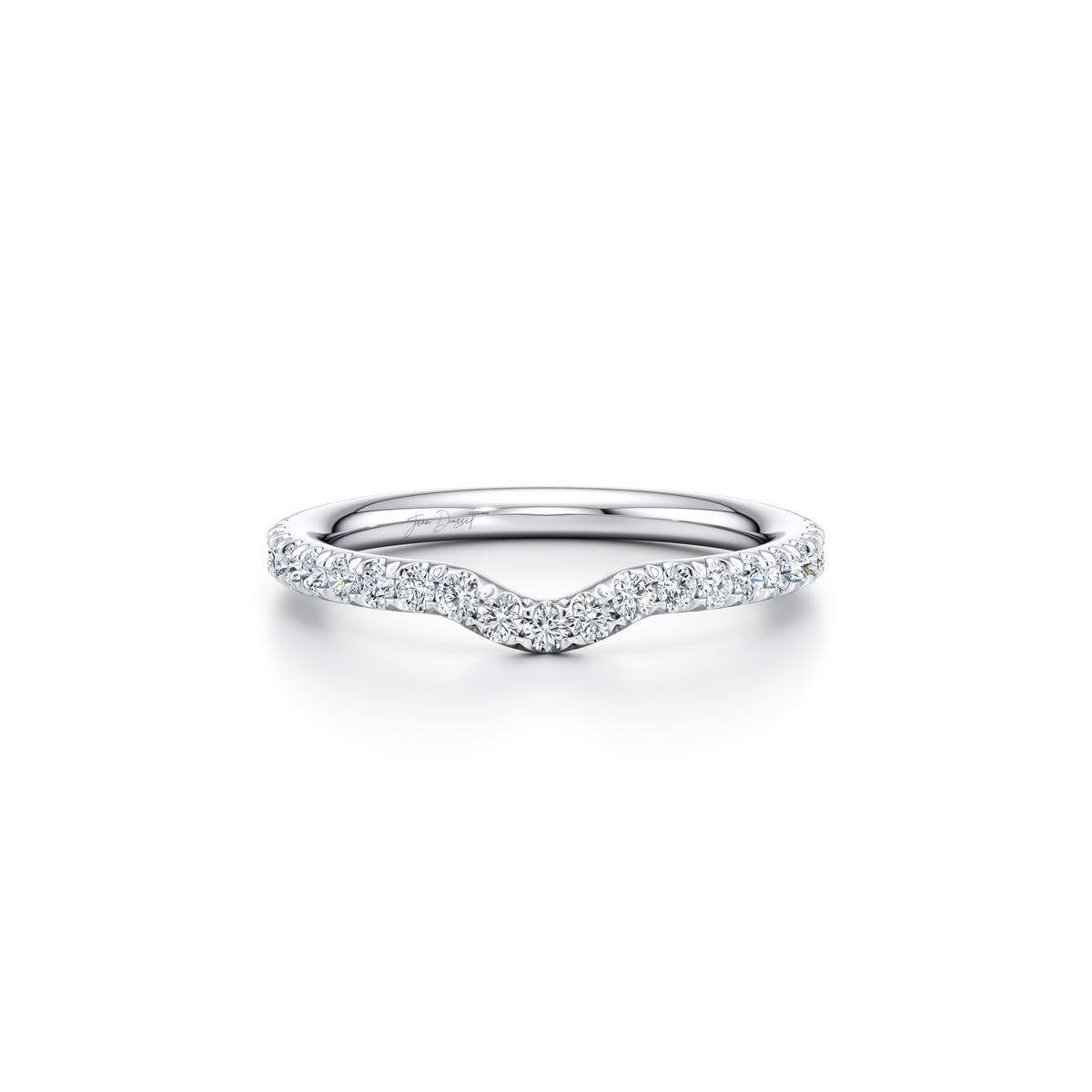 Contour Band - One Row Pave - view 2