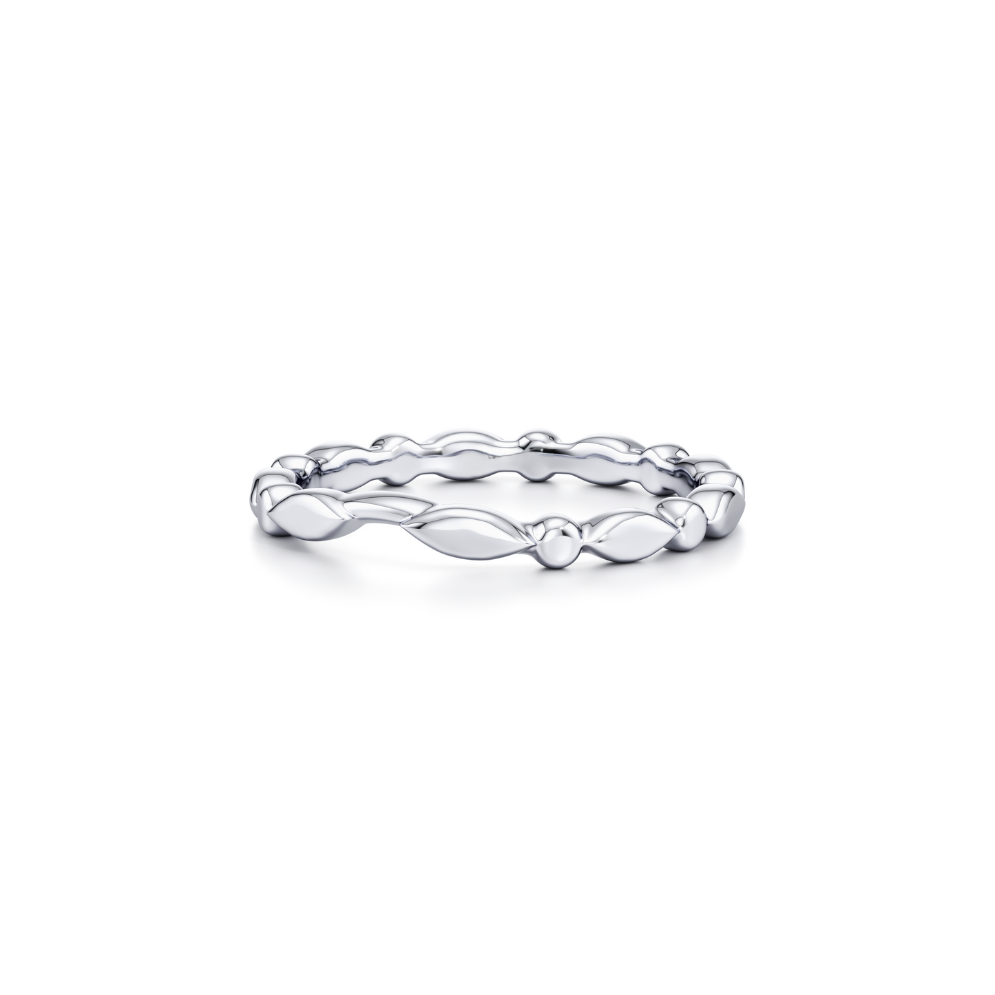 Vivienne High Polish Wedding Band - view 2
