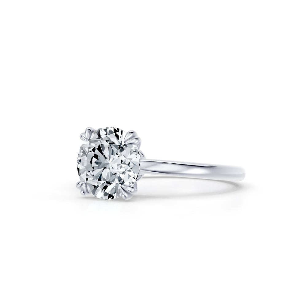 Audrey Signature Round Cut Lab Diamond Engagement Ring - view 2