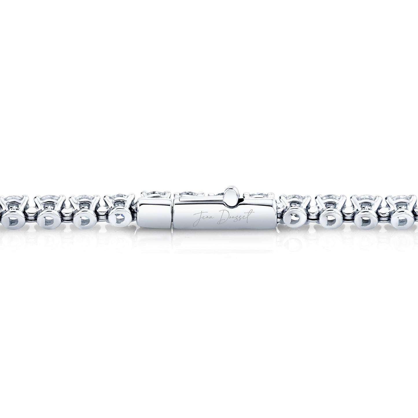 Olivia Round Brilliant Lab Diamond Tennis Necklace - view 2