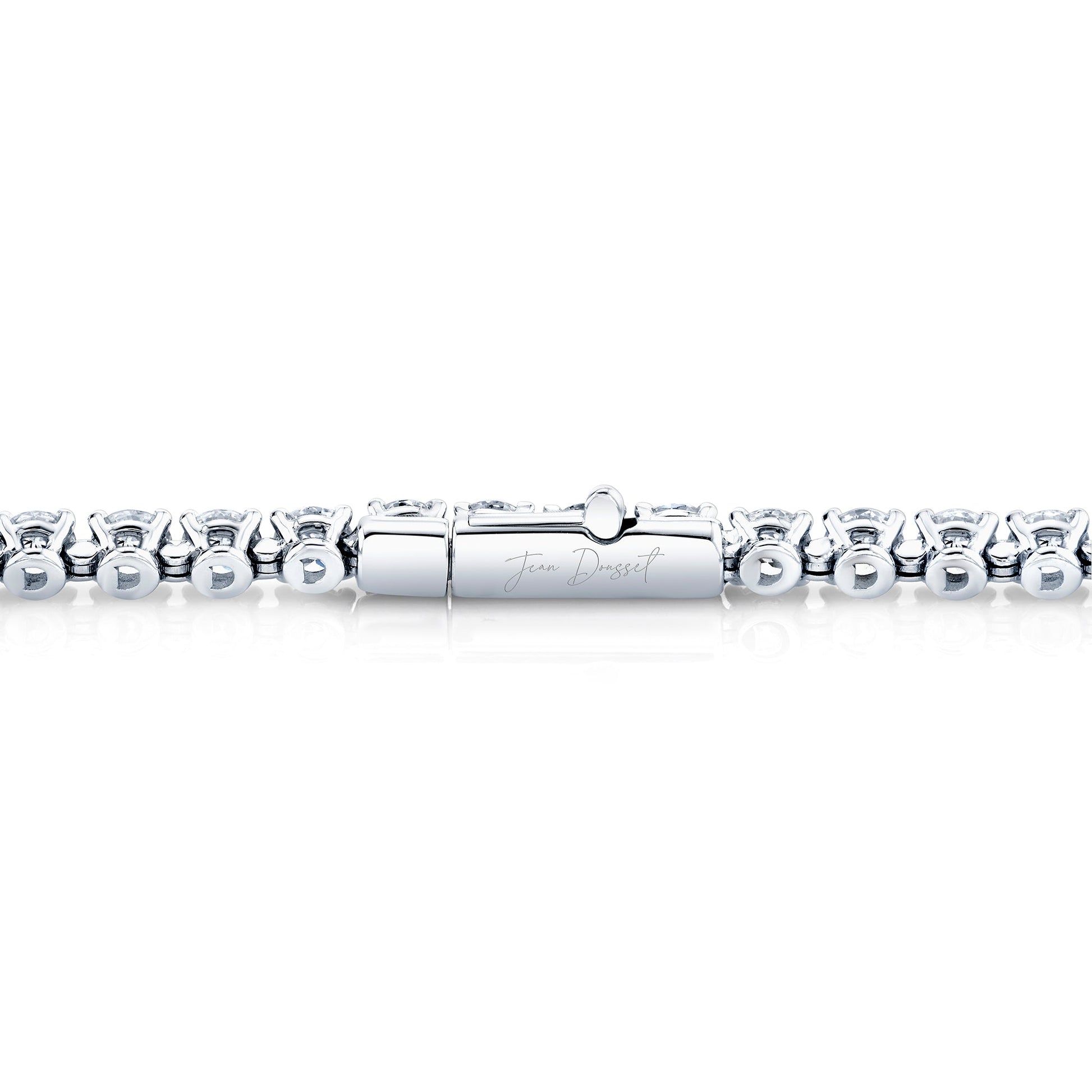 Olivia Round Brilliant Lab Diamond Tennis Necklace - view 2