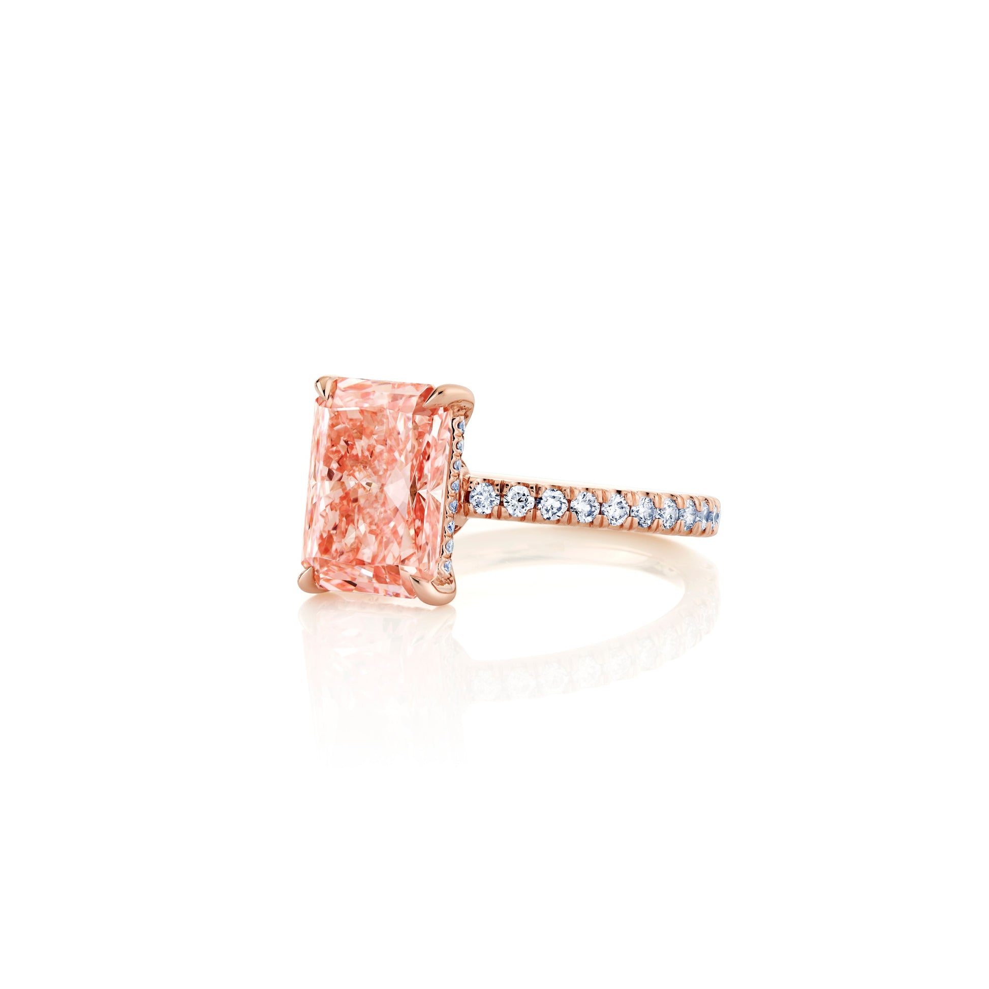 Audrey Radiant Solitaire Lab Diamond Engagement Ring - view 2