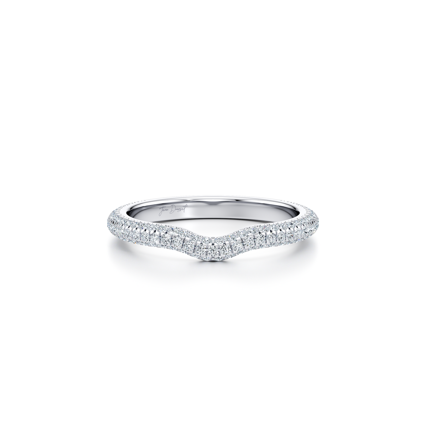 Contour Band - One Row Pave - view 10