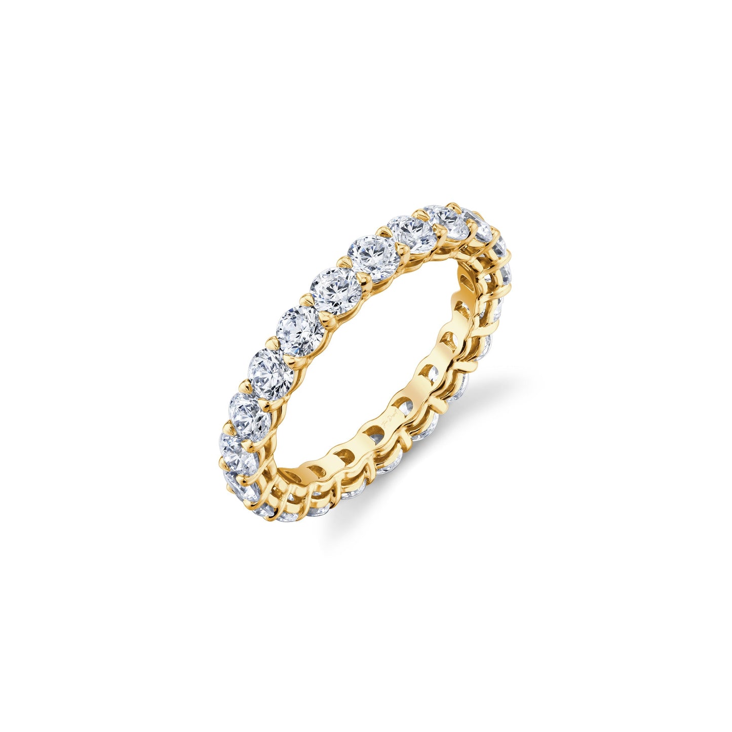 Olivia Round Brilliant Lab Diamond Eternity Band - view 2