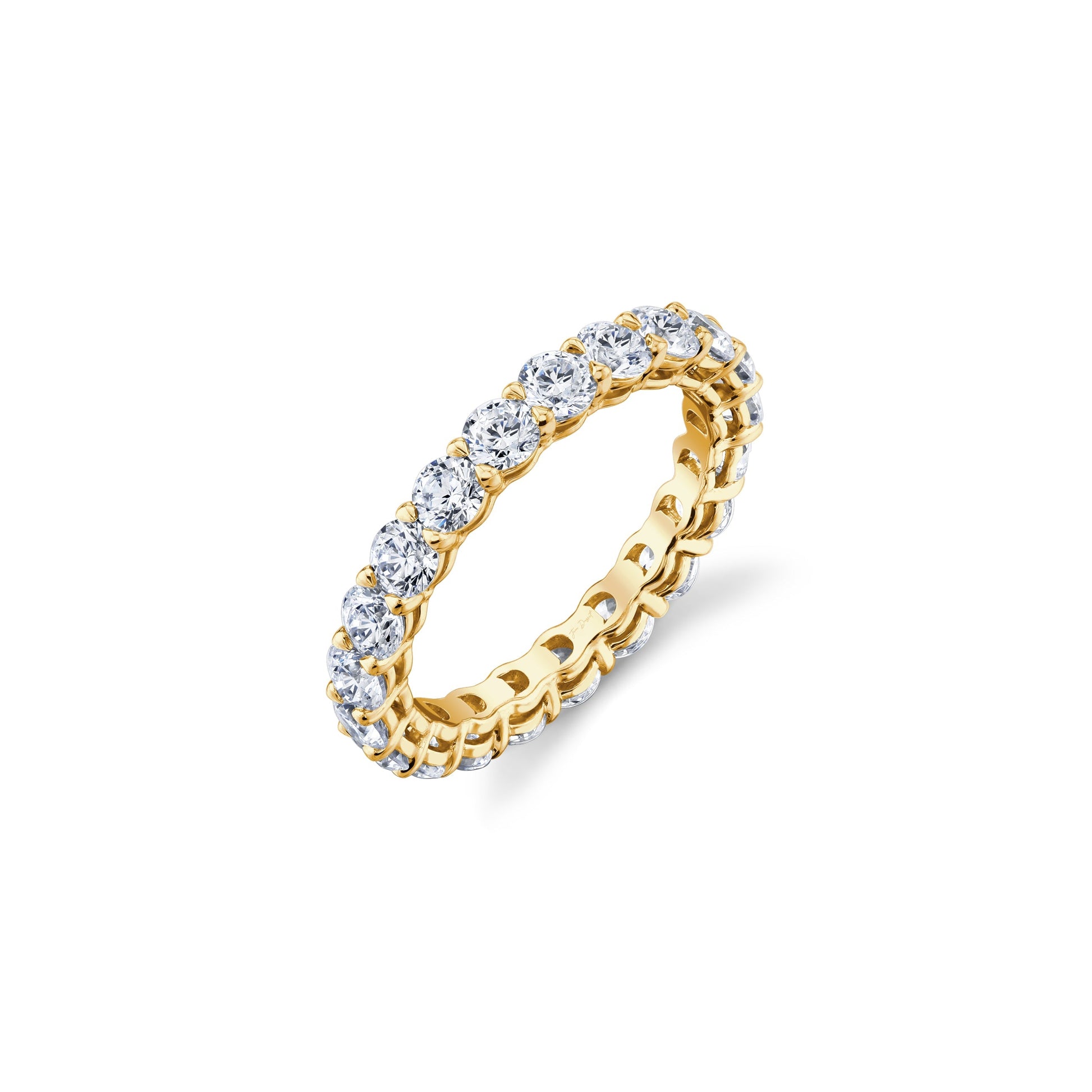 Olivia Round Brilliant Lab Diamond Eternity Band - view 2