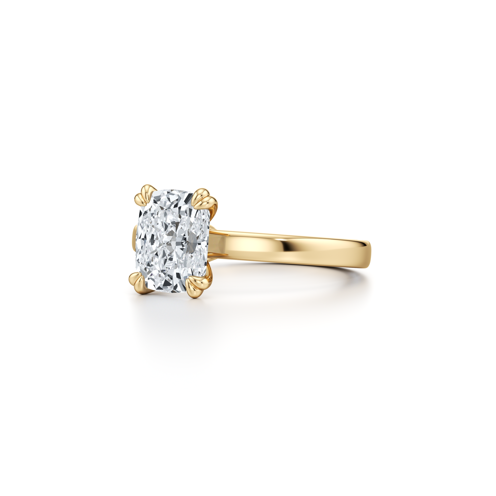 Hayden Signature Radiant Solitaire Lab Diamond Engagement Ring - view 5