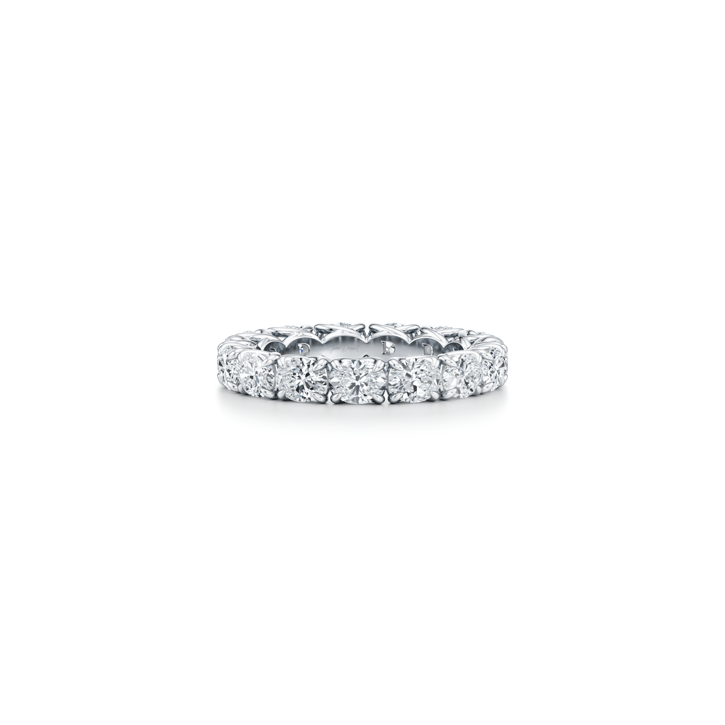 Elle East-West Oval Lab Diamond Eternity Band - view 2