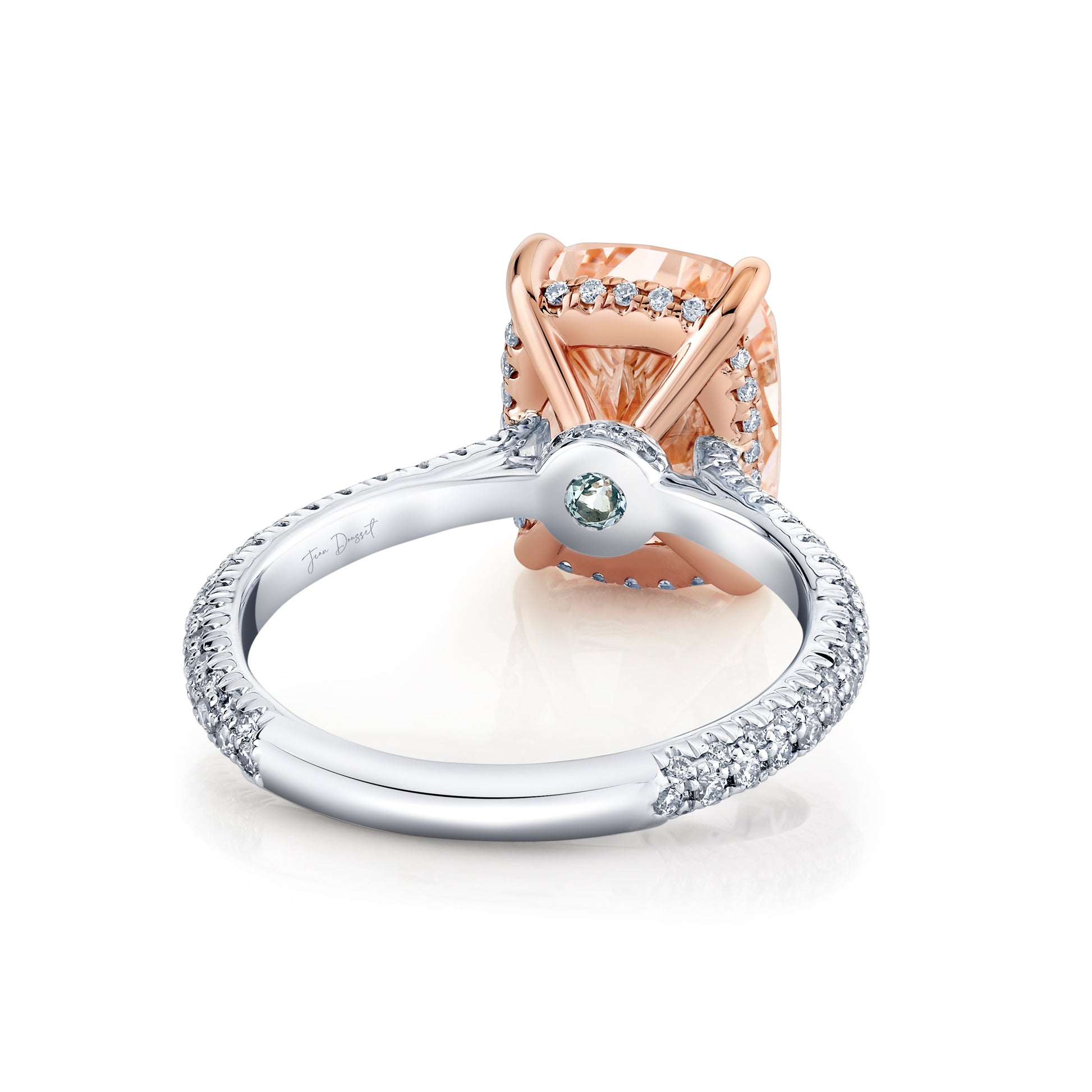 Chelsea Antique Cushion Cut Solitaire Lab Diamond Engagement Ring - view 11
