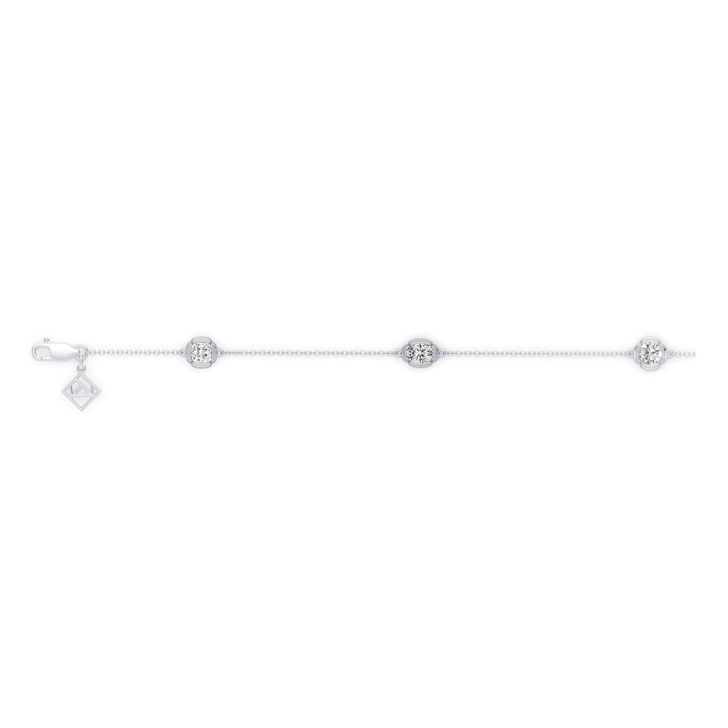 Doree By The Yard Mixed Shape Lab Diamond Bracelet - view 3