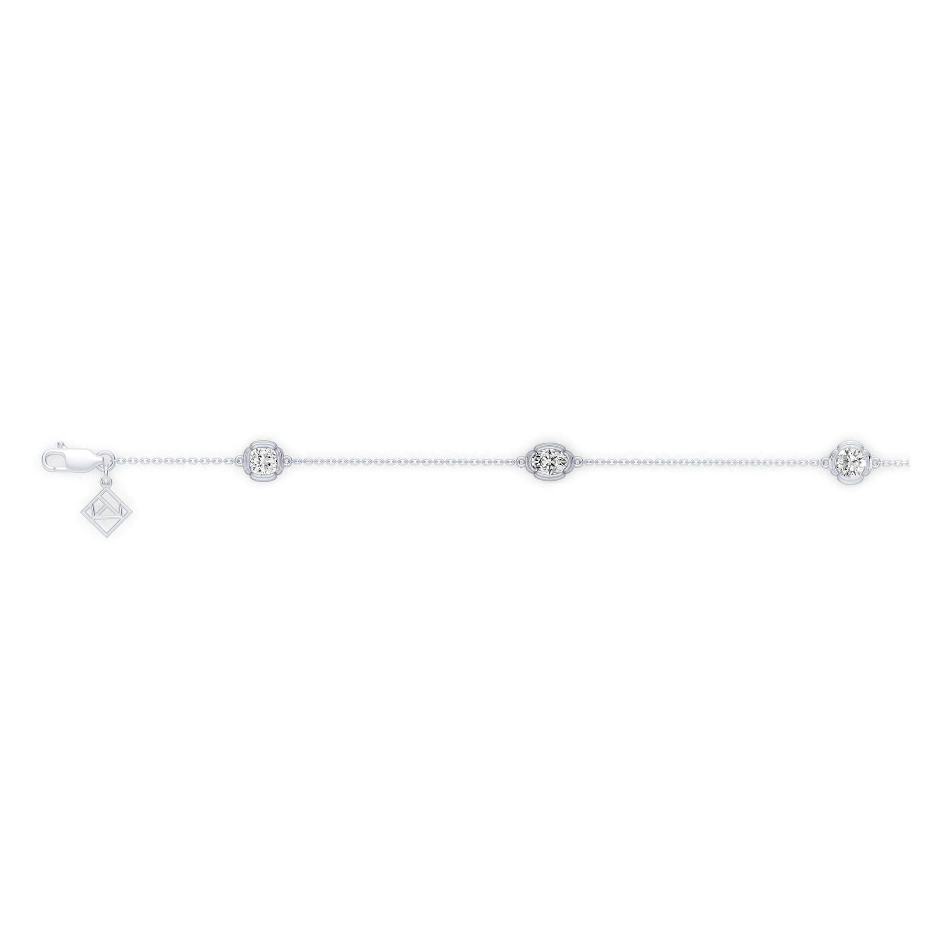 Doree By The Yard Mixed Shape Lab Diamond Bracelet - view 3