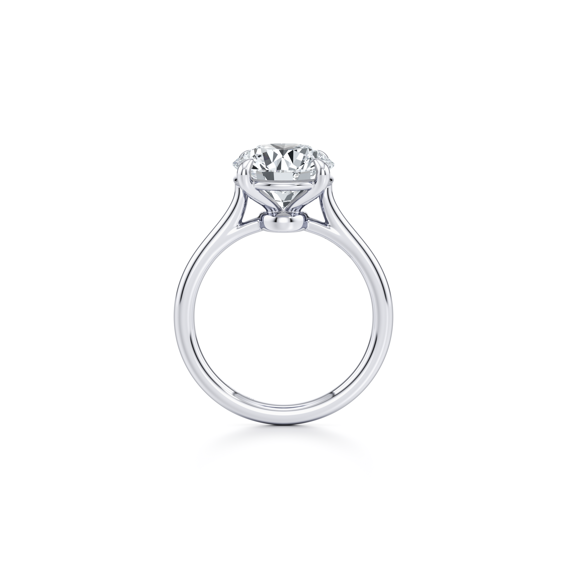 Chelsea Essential Round Solitaire Lab Diamond Engagement Ring - view 3