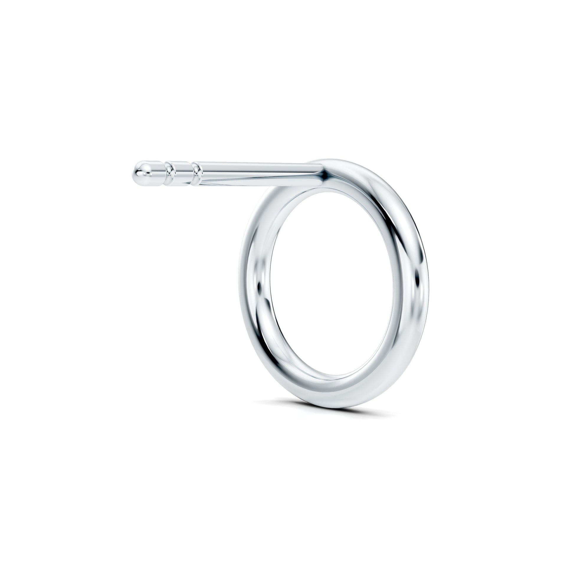 Audrey Front Hoop High Polish Earrings - view 3