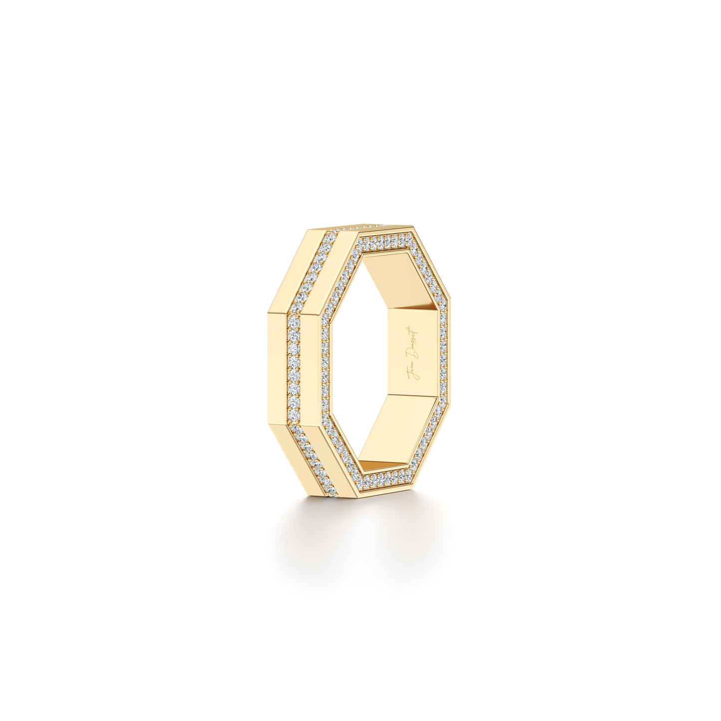Hayden Pave Channel Octagon Band - view 3